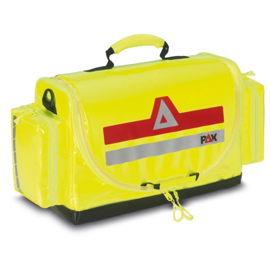Pax USA Pediatric High Visibility Trauma Bag, Yellow, Zipper Closure with Comfort Grip Carry Handle - Trauma Bag Pediatric High Vis - Image 1