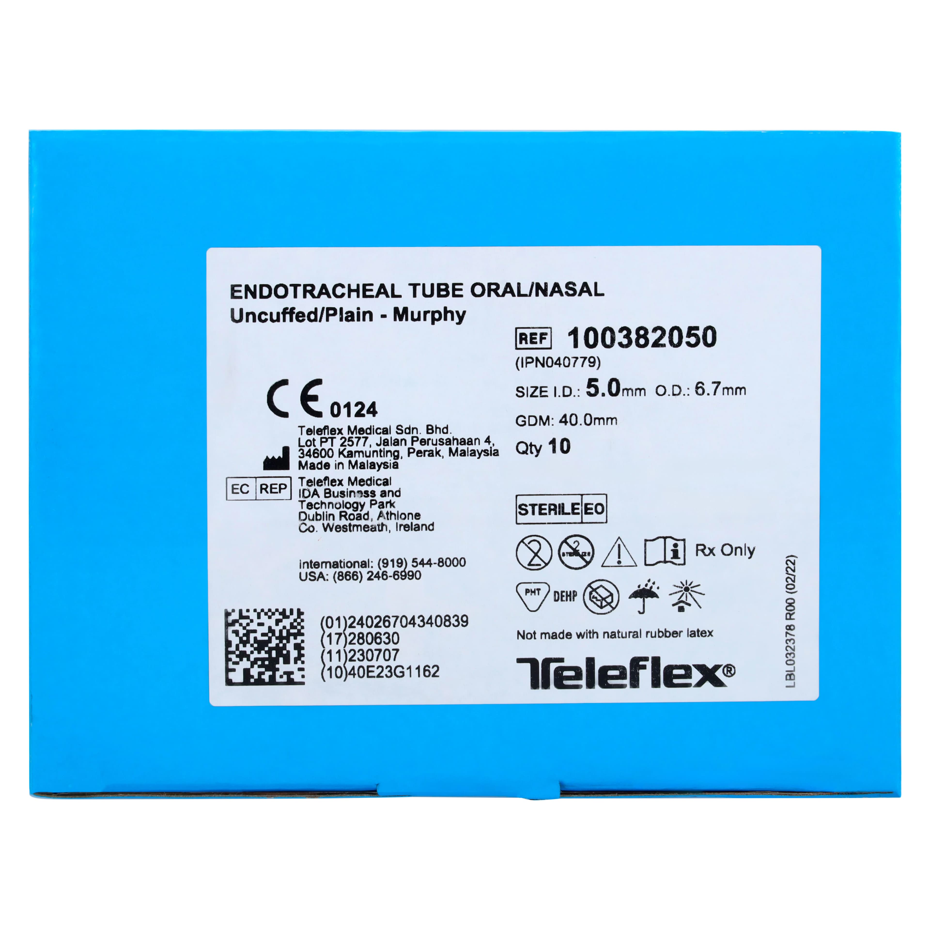 Rusch Murphy Endotracheal Tube, Uncuffed, 10/Box thumbnail 3