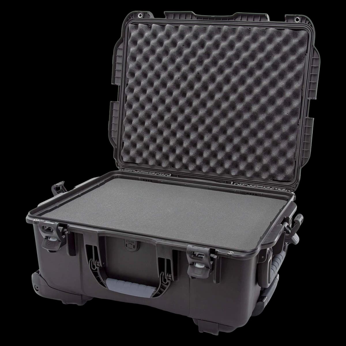 Nanuk 955 Hard Case with Foam, Black, 25.6 x 20 x 11.8 in, Carry Handle - 955 Case w/foam Blk - Image 1