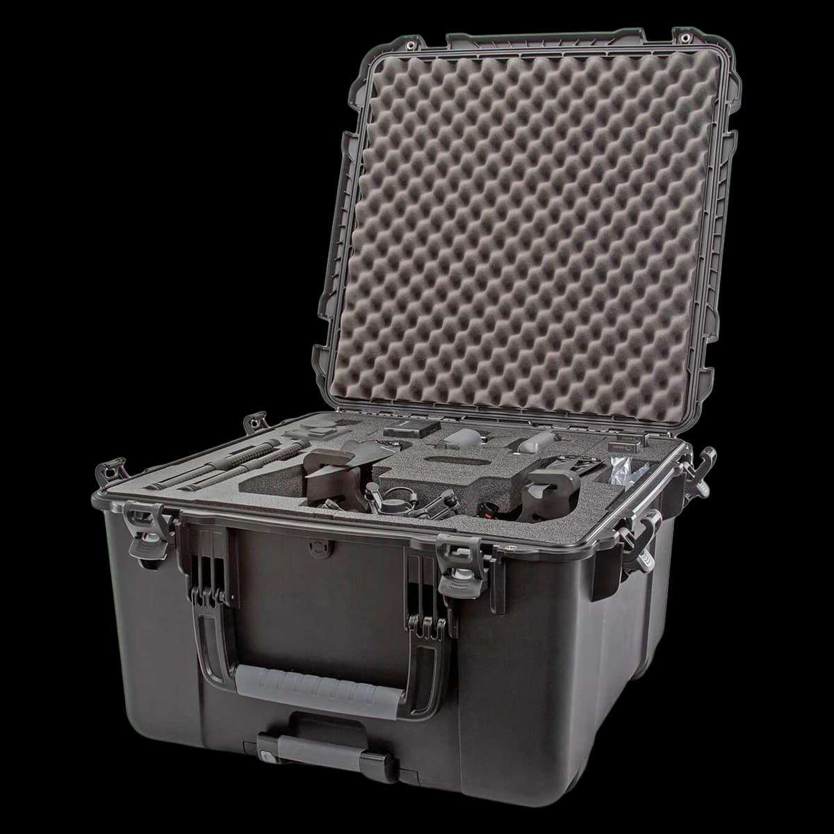 Nanuk 970 Hard Case with Foam, 24 x 24 x 14.2 inches, Black - Case w/Foam 970 - Image 1