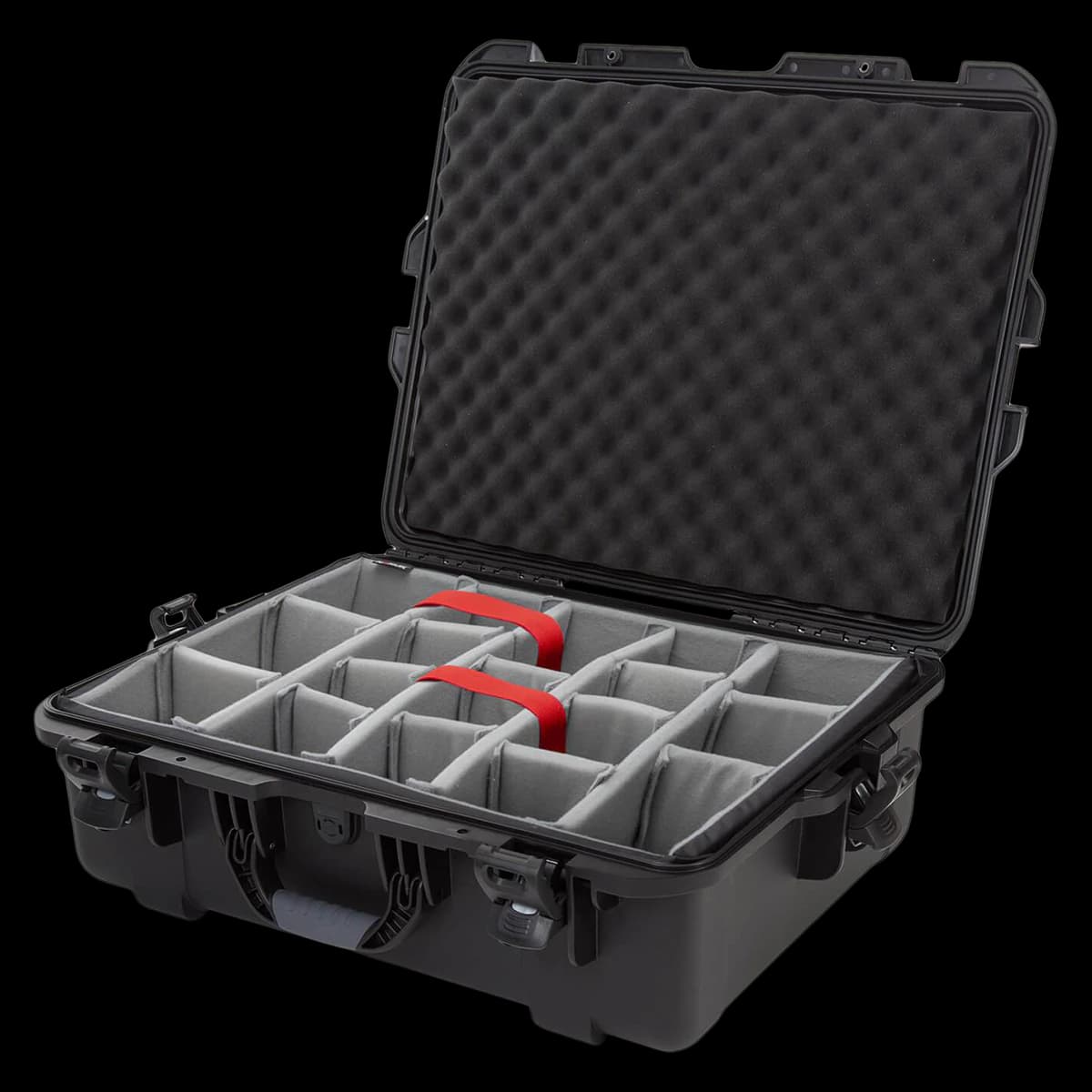 Nanuk 945 Case with Padded Divider, Black, 25.1 x 19 x 8.8 in, Carry Handle - Case w/Pad Dvdr 945 Blk - Image 1