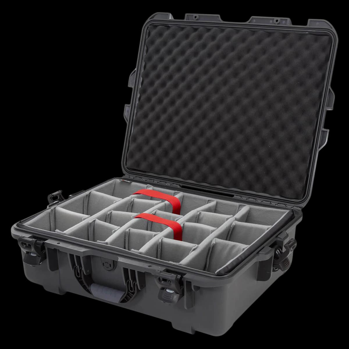 Nanuk 945 Hard Protective Case with Padded Dividers, Graphite, 25.1 x 19.9 x 8.8 inches - Case w/Pad Dvdr 945 Graph - Image 1