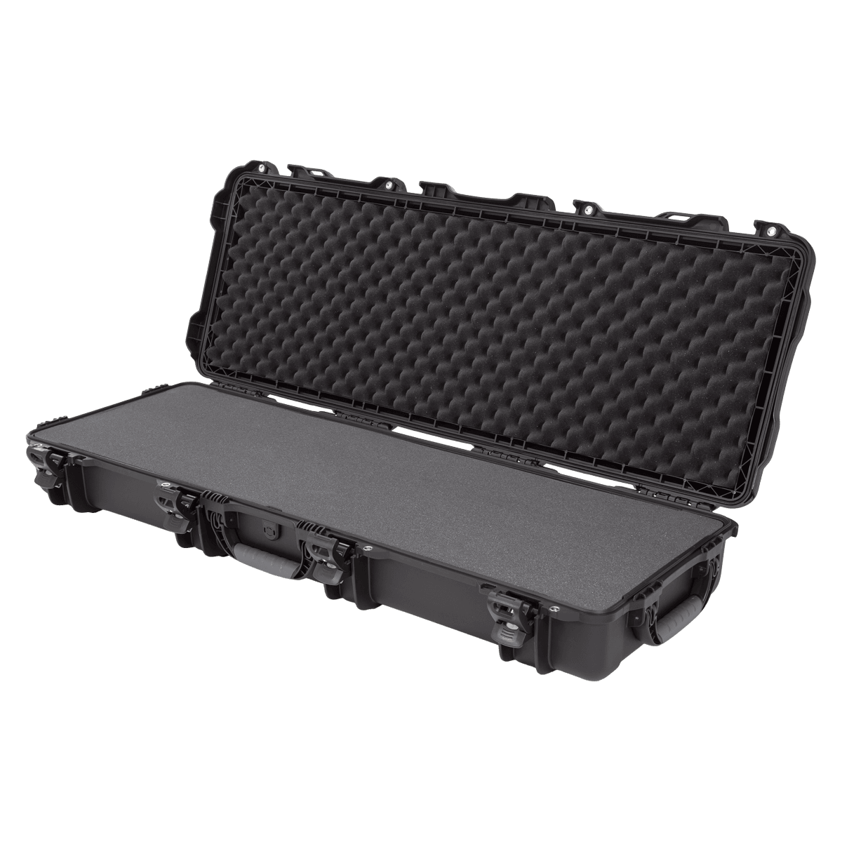 Nanuk 990 Hard Case with Foam, Black, 55.1 x 17.3 x 6.6 in, Latch Closure, Carry Handle - Case w/Foam 990 Blk - Image 1