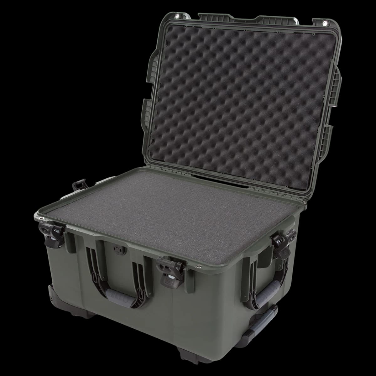 Nanuk 960 Waterproof Hard Case with Foam, Olive, 25.4 x 20 x 14.5 in, Carry Handle - Case 960 w/Foam - Image 1