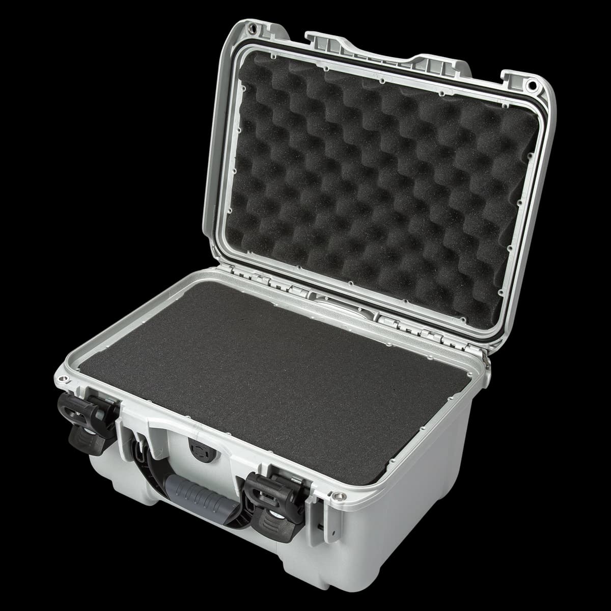 Nanuk 918 Waterproof Hard Case with Foam Insert, Silver - Nanuk 918 w/Foam Silver - Image 1