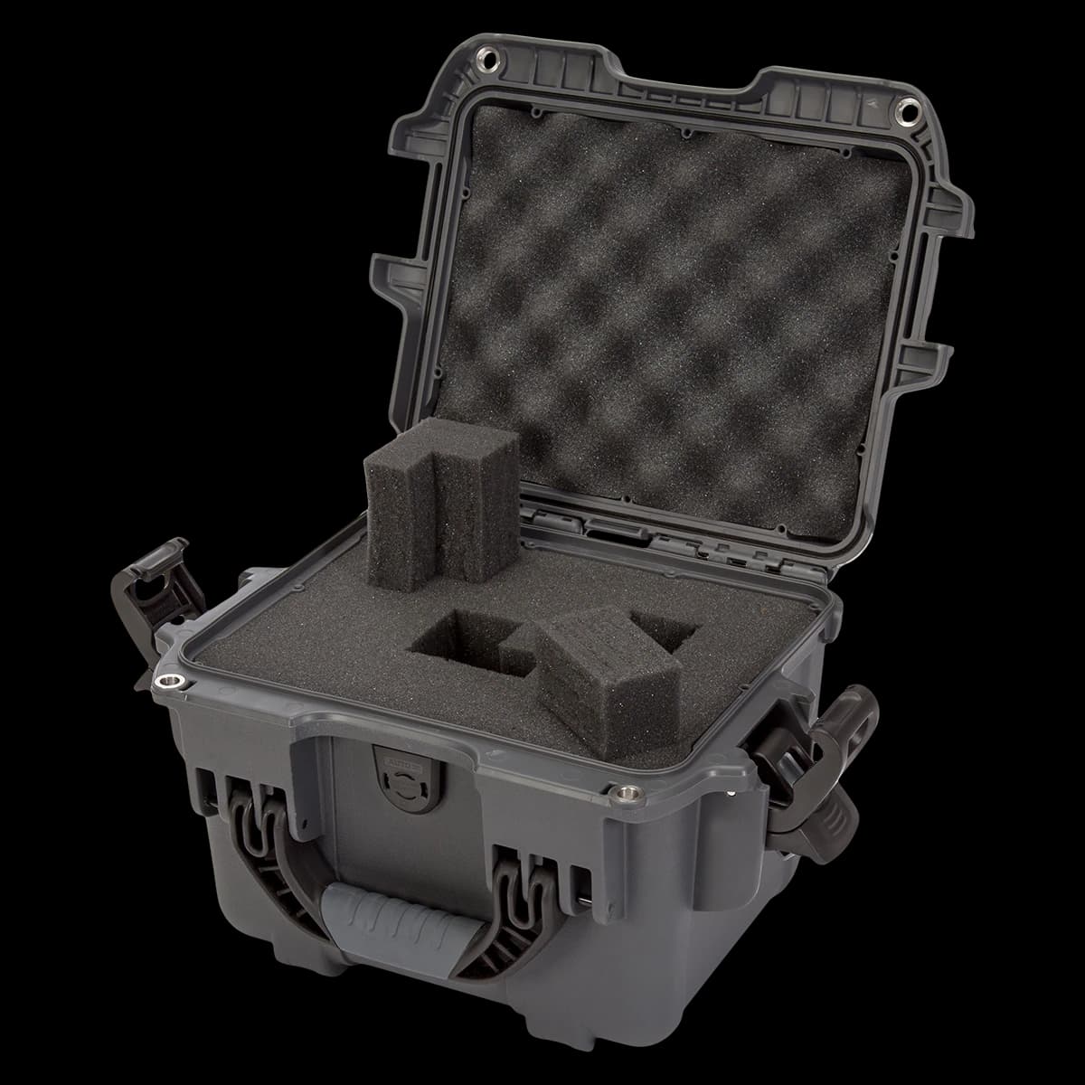 Nanuk 908 Waterproof Hard Case with Custom Foam, Graphite - Nanuk 908 w/Foam Graphite - Image 1