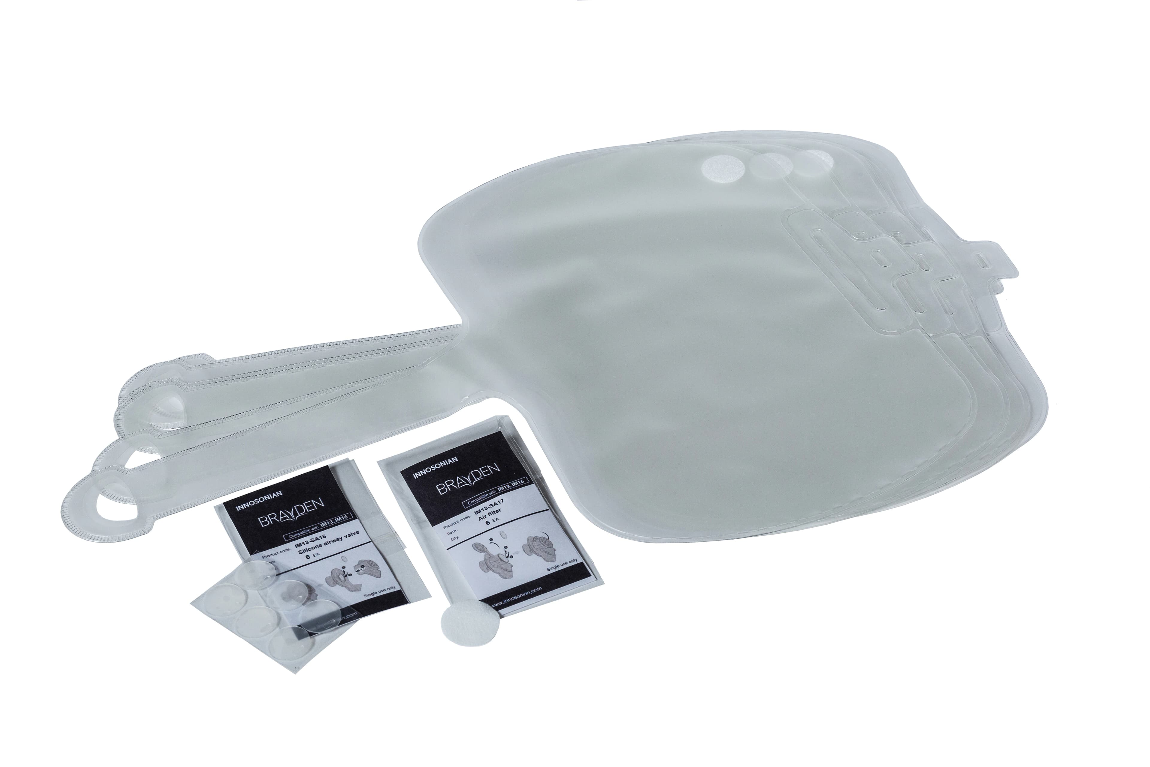 Brayden Training Adult Lung Kit with Filter/Valve, Reusable, 6/Package - Reuse Adt Lung Filter Valve - Image 1