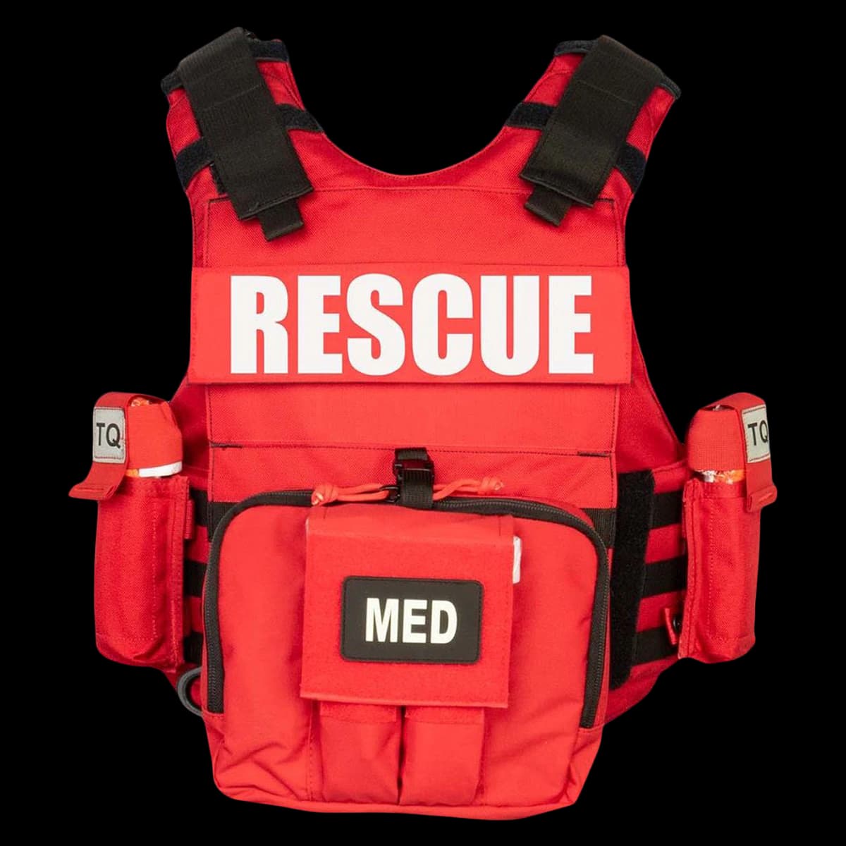 North American Rescue (NAR) Ballistic Vest, Red - NAR Ballistic Vest Red - Image 1
