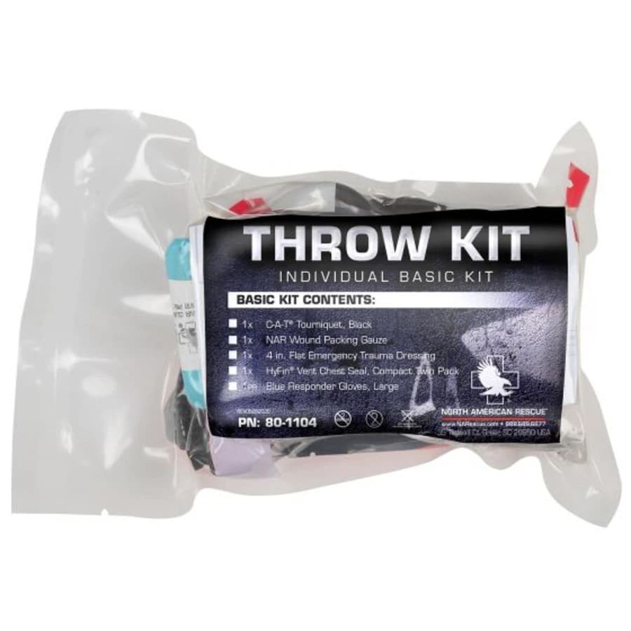 North American Rescue Individual Bleeding Control Throw Kit, Basic - Individual Throw Kit, Basic - Image 1