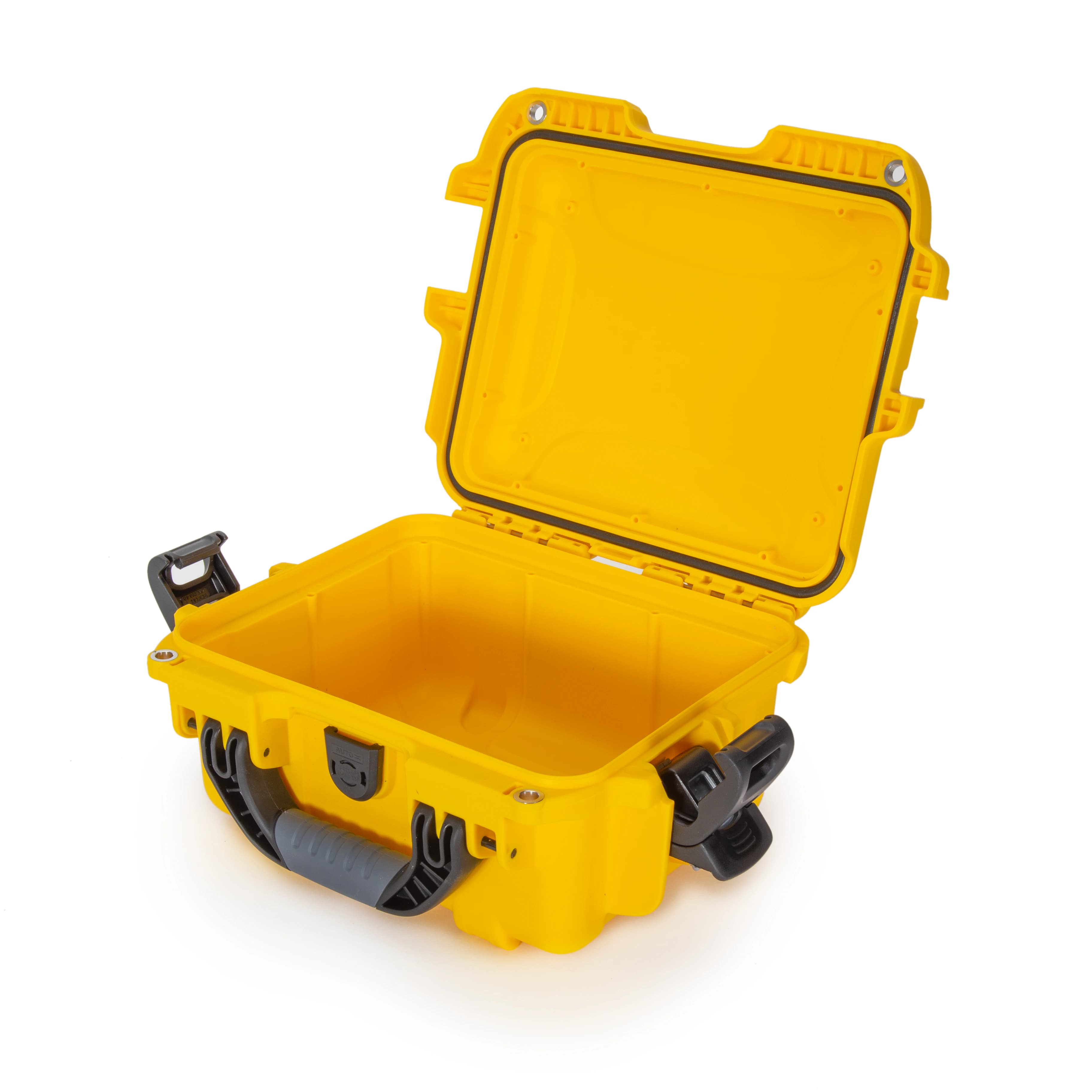 Nanuk 905 Waterproof Case, Yellow, 12.5 x 10.1 x 6 in, PowerClaw Latching System, Soft Grip/Ergonomic Handle - Nanuk 905 Yellow - Image 1