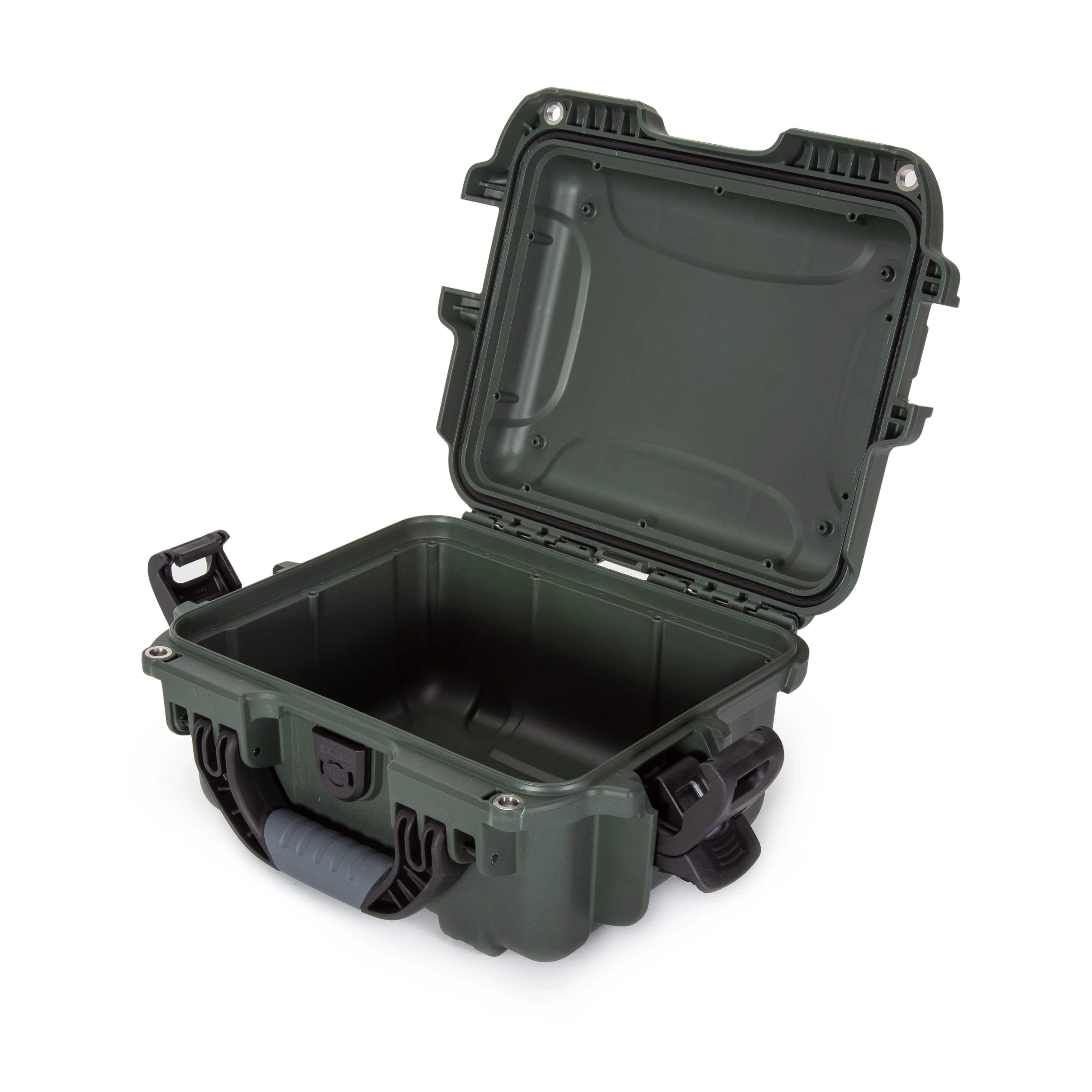Nanuk 905 Waterproof Case, Olive, 12.5 x 10.1 x 6 in, PowerClaw Latching System, Soft Grip/Ergonomic Handle - Nanuk 905 Olive - Image 1