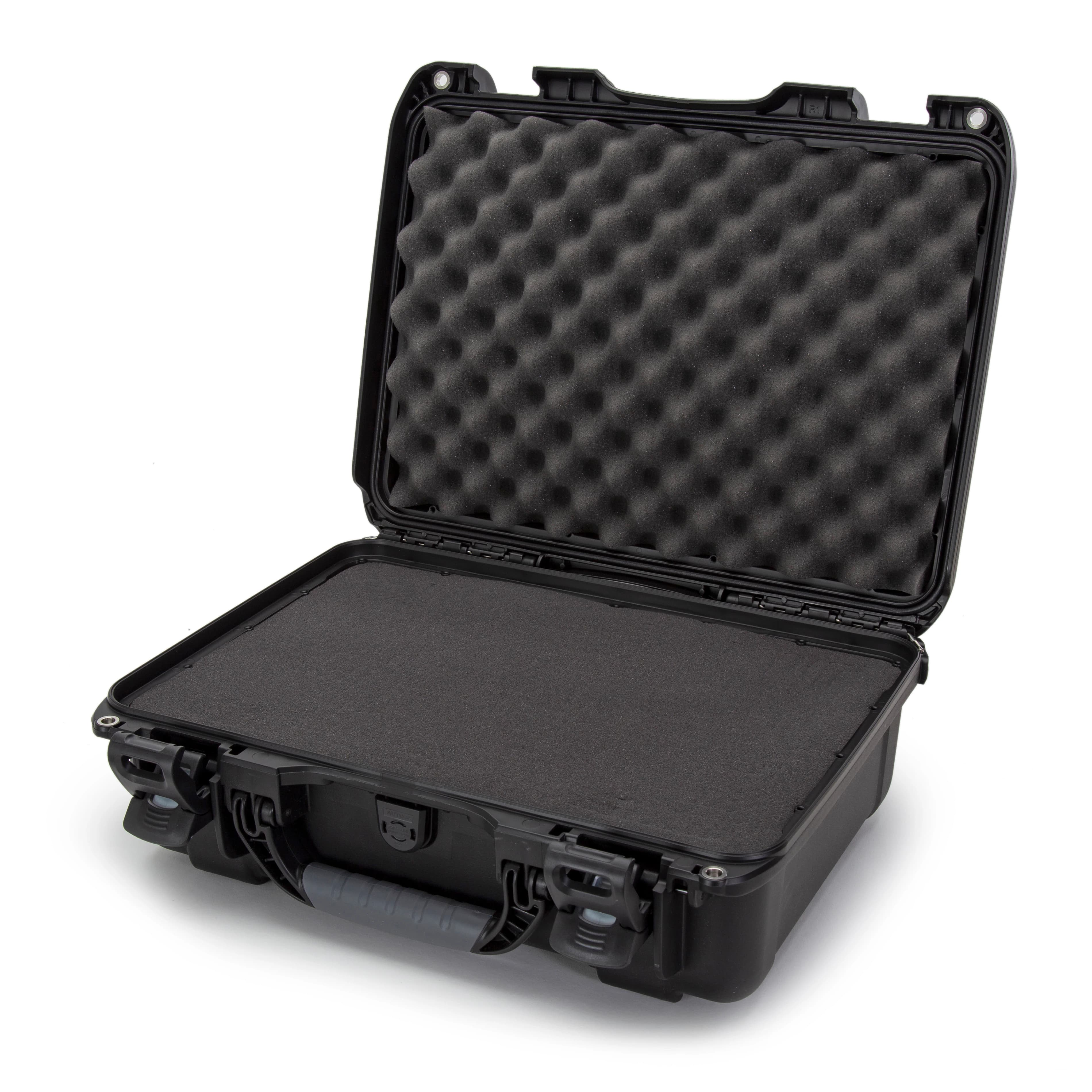 Nanuk 925 Waterproof Case with Foam, Black, 18.7 x 14.8 x 7 in, PowerClaw Latching System - Nanuk 925 w/Foam Black - Image 1