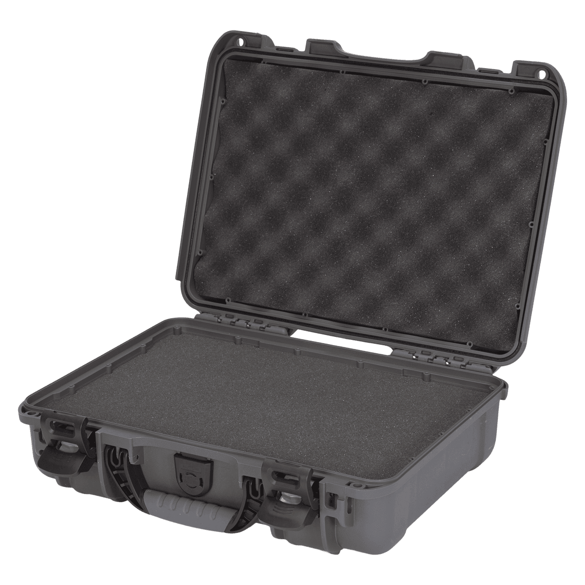 Nanuk 910 Waterproof Case with Foam, Graphite, 14.3 x 11.1 x 4.7 in - Nanuk 910 w/Foam Graphite - Image 1
