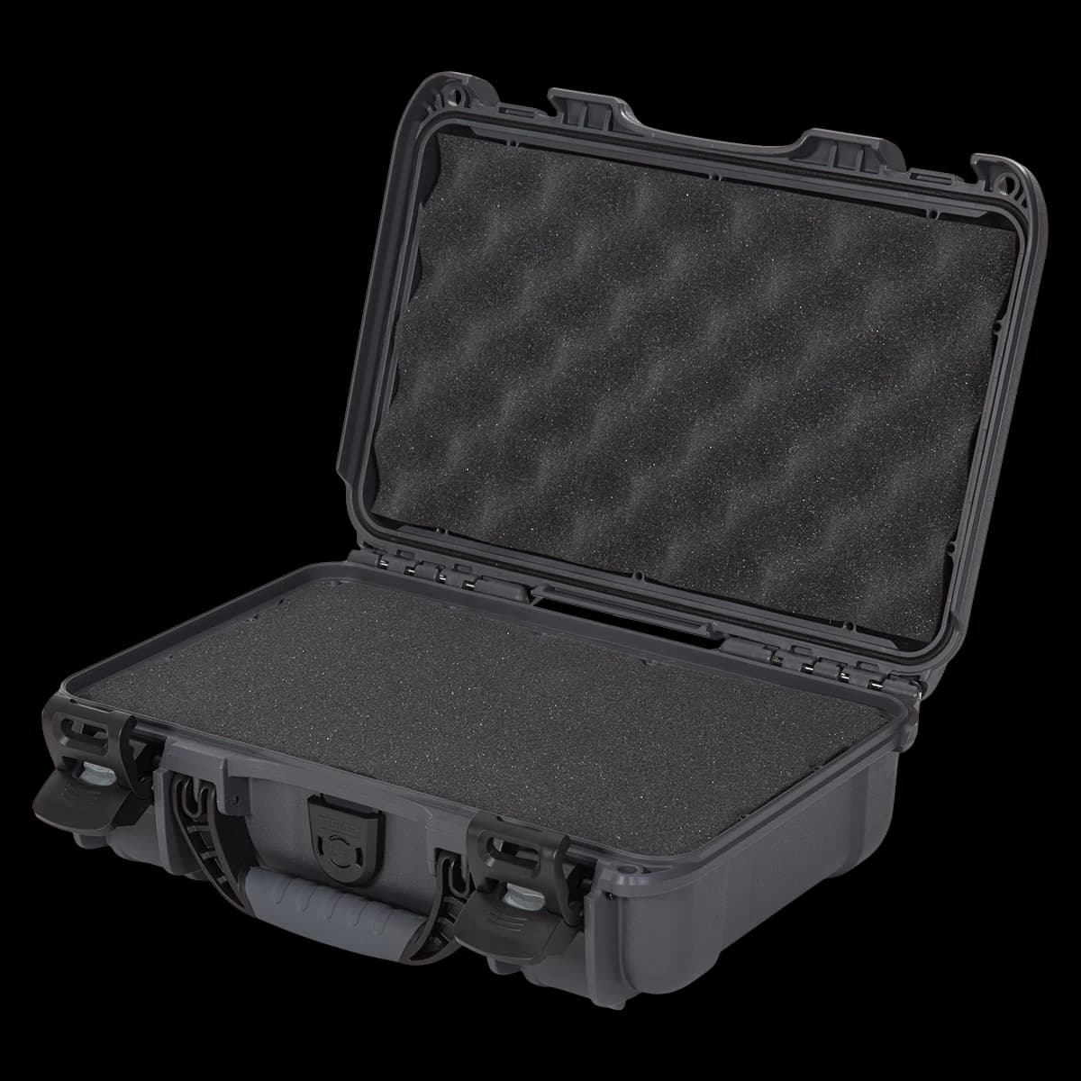 Nanuk 909 Waterproof Case with Foam, Graphite, 12.6 x 9 x 4.4 in - Nanuk 909 w/Foam Graphite - Image 1