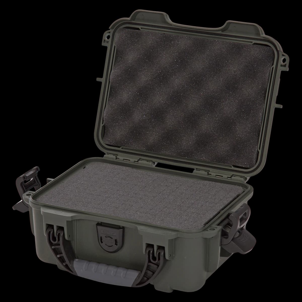 Nanuk 904 Waterproof Case with Foam, Olive, 10.2 x 7.9 x 4.5 in - Nanuk 904 w/Foam Olive - Image 1