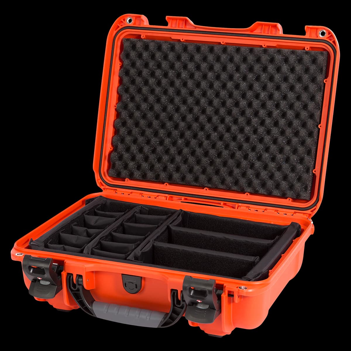Nanuk 923 Waterproof Case with Divider Organizer, 18.6 x 14.4 x 6.3 in, Orange, TSA Latches, Soft Grip/Ergonomic Handle - Nanuk 923 Case Div Org - Image 1