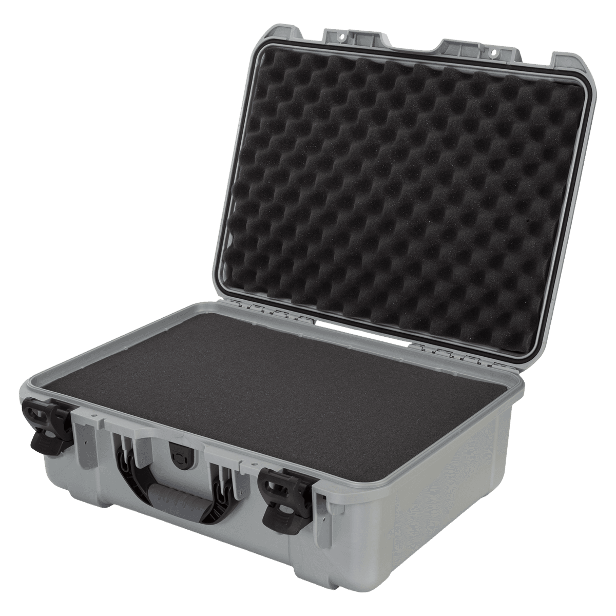 Nanuk 940 Waterproof Case with Foam, Silver, 21.7 x 16.9 x 8.5 in - Nanuk 940 w/Foam Silver - Image 1
