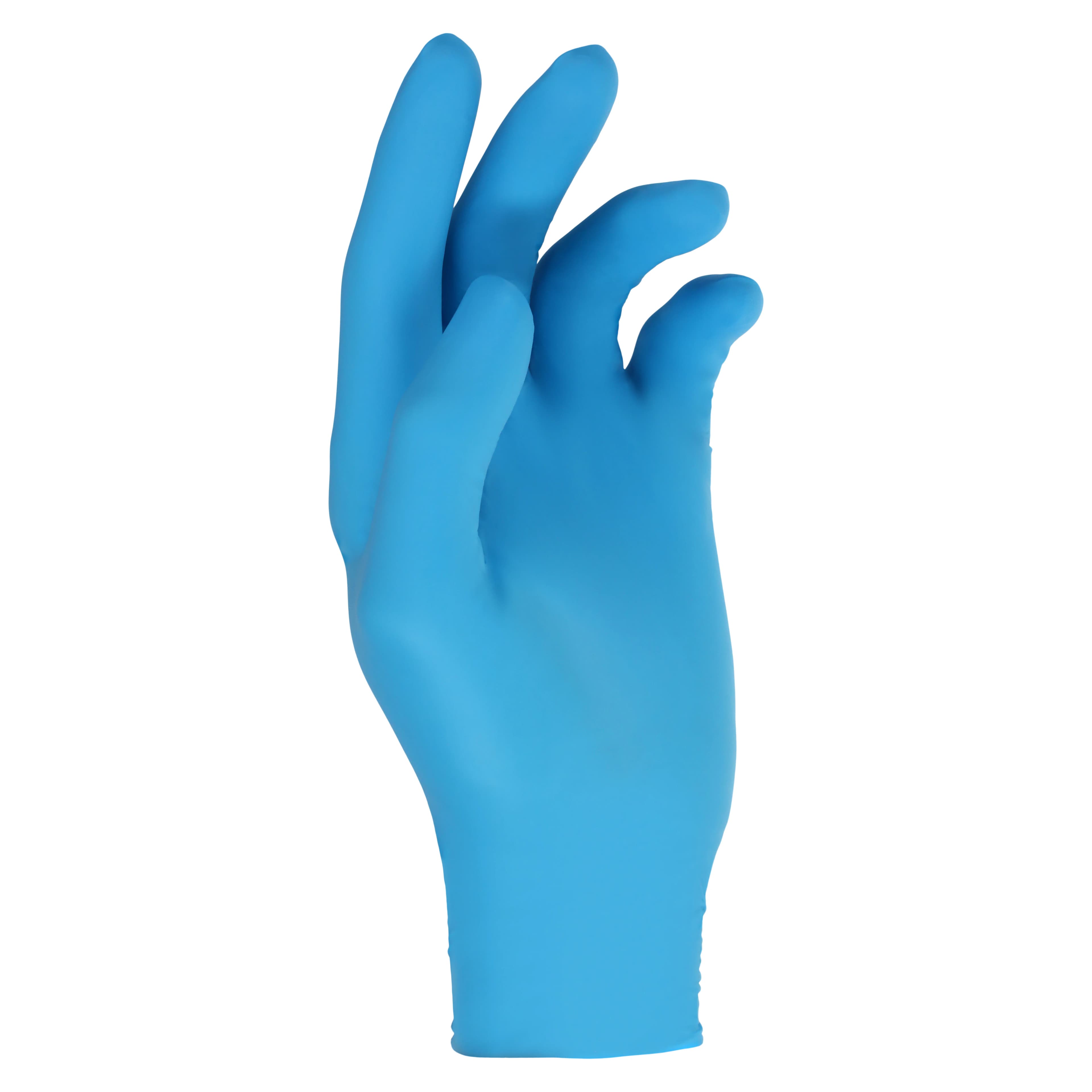 Sempermed Safe Nitrile Exam Gloves, Medium, Blue, Non-Sterile, 10/Case thumbnail 2