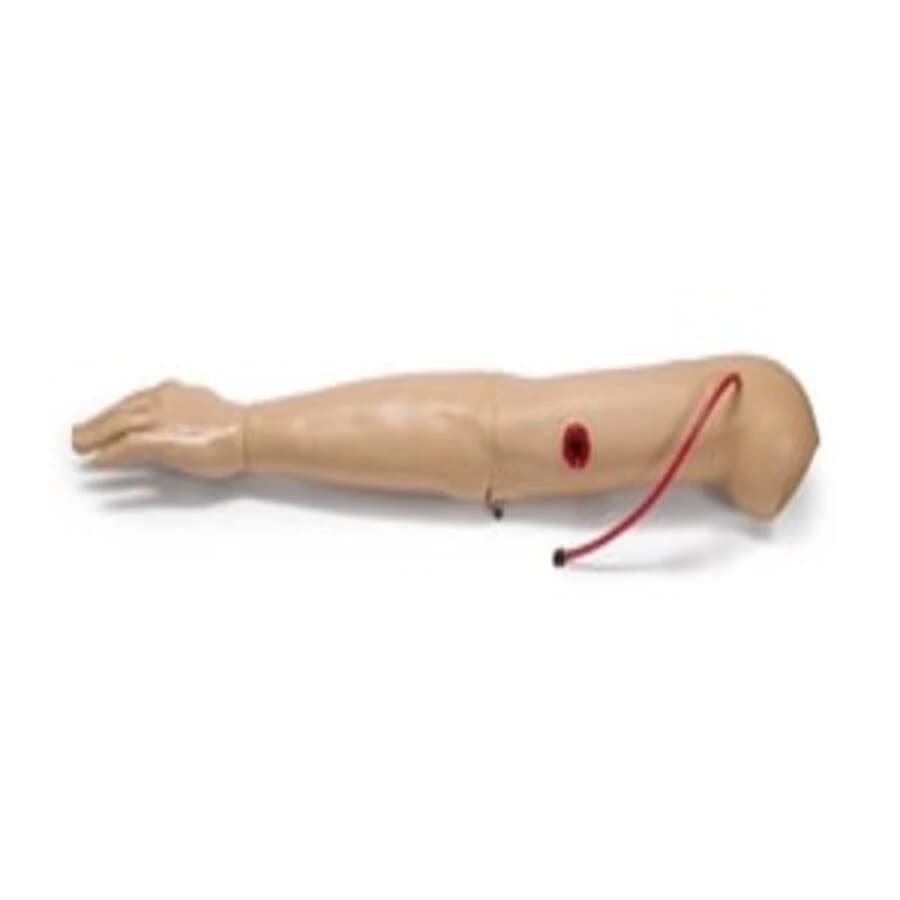 Laerdal SimMan Gunshot/Bleeding Training Arm, Light Skin, 13.7 x 5.1 x 5.1 in - Gunshot Arm - Image 1