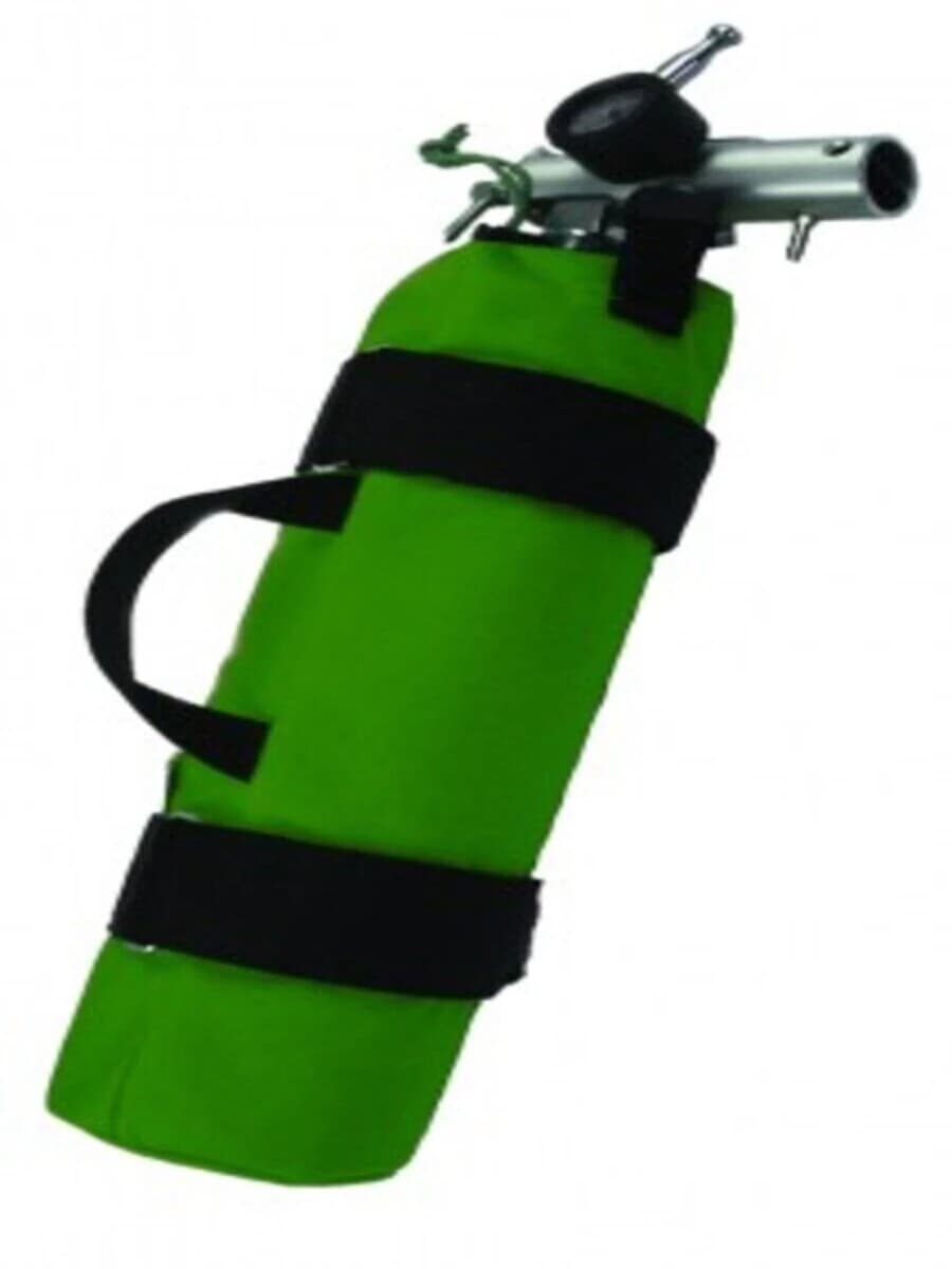 R&B Fabrications "D" Oxygen Cylinder Sleeve without Pocket, Green, Each - "D" Oxygen Sleeve w/o Pocket - Image 1