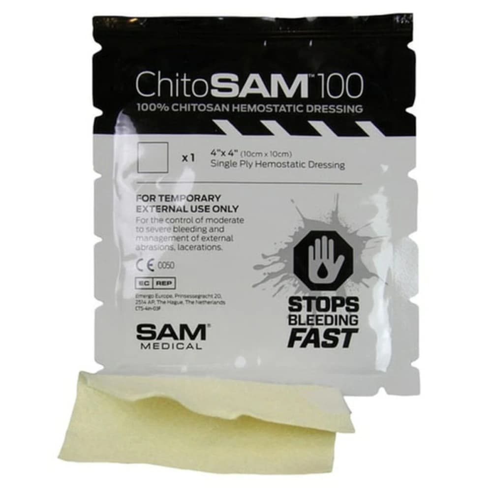 ChitoSAM 100 Hemostatic Dressing, Individual Bleeding Control Non-Woven Dressing - ChitoSAM 100 Hemost Dressing - Image 1