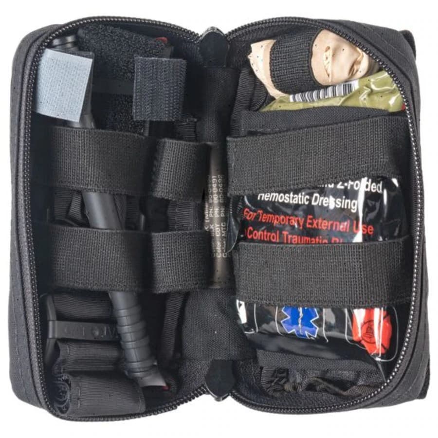 North American Rescue M-FAK Mini Individual First Aid Kit with Combat Gauze, Black - M-FAK Mini w/Combat Gauze - Image 1