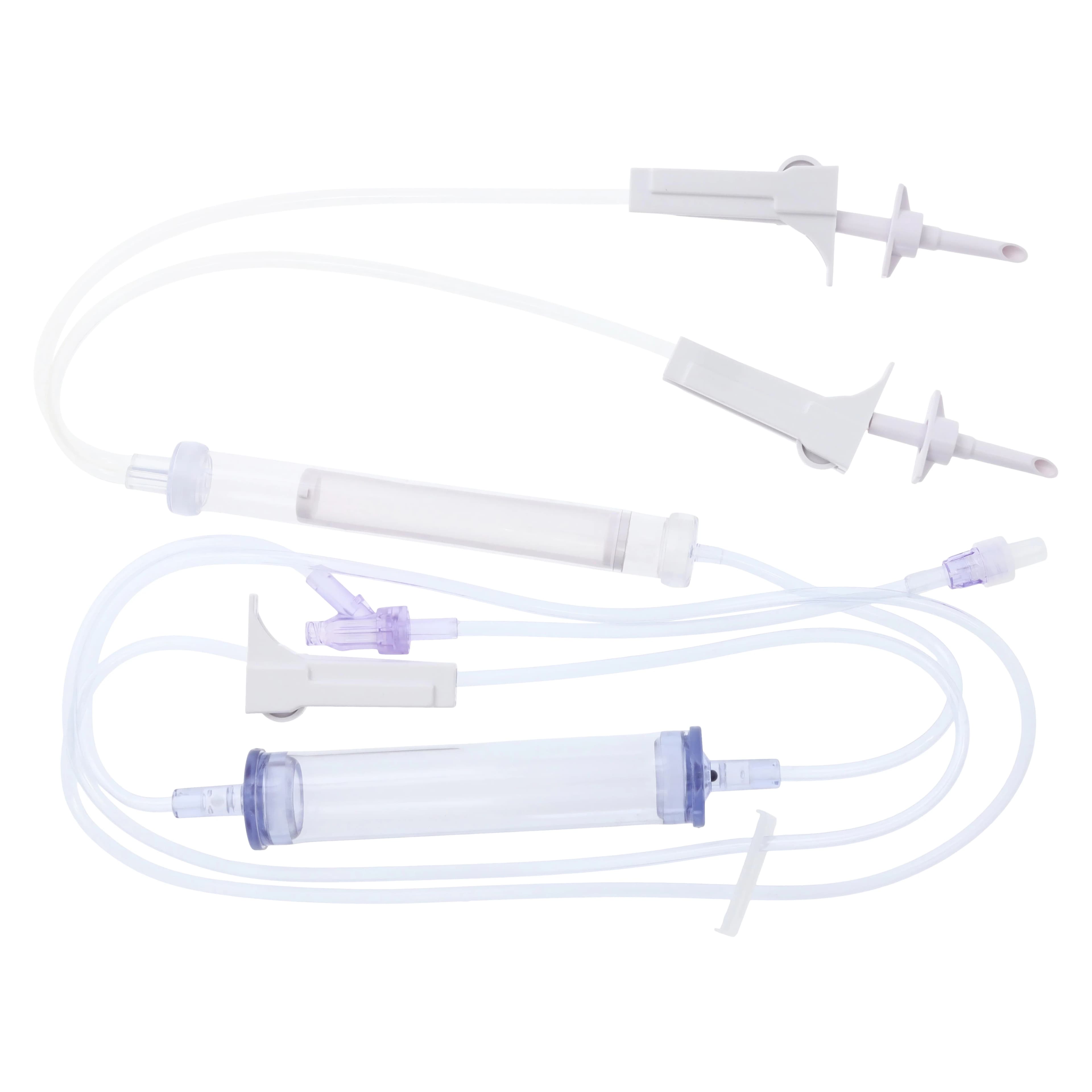 B. Braun Blood Administration Set, Gravity Y-Type with Hand Pump, 10 Drops/mL, 1 Injection Site, Latex-Free, Each - Blood Admin Set Grav Y-Type - Image 1