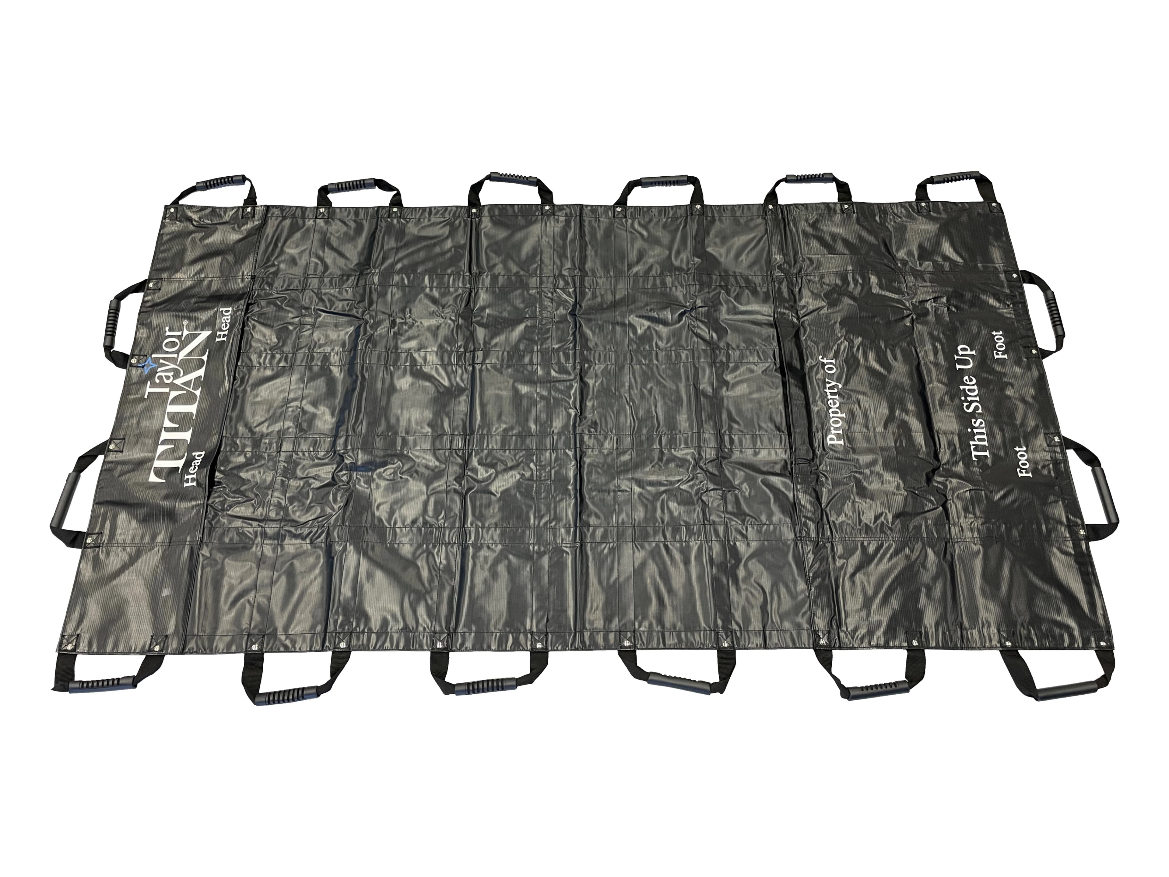 TITAN Soft Stretcher with Pockets, Black, 1500 lb Capacity - TITAN Stretcher w/Pkts Blk - Image 1