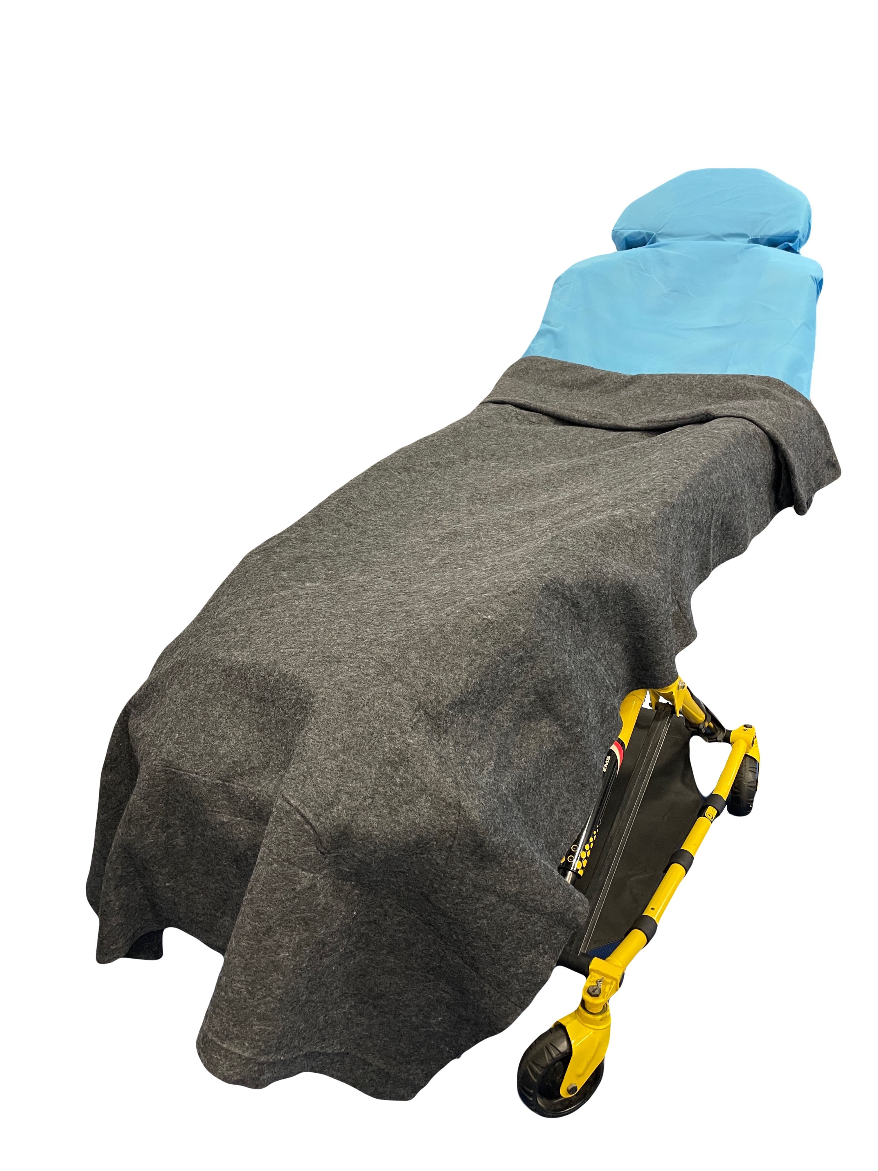 Taylor Healthcare Comfort Sum Fleece Blanket, Gray, 40" x 80", 100% Polyester thumbnail 2