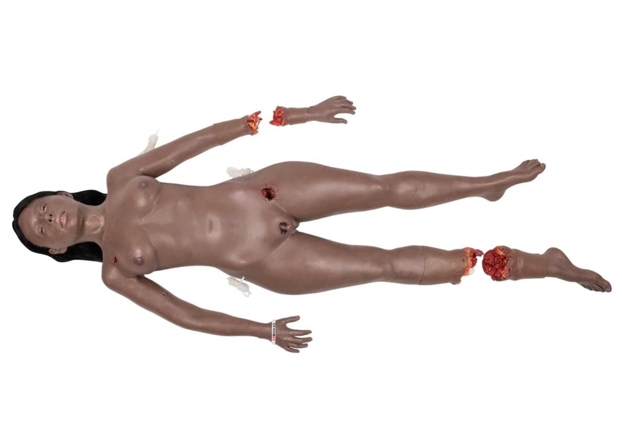 SimBodies Full Body Manikin, Pro Female, Dark Skin, Each - Pro Female Manikin Dark Skin - Image 1