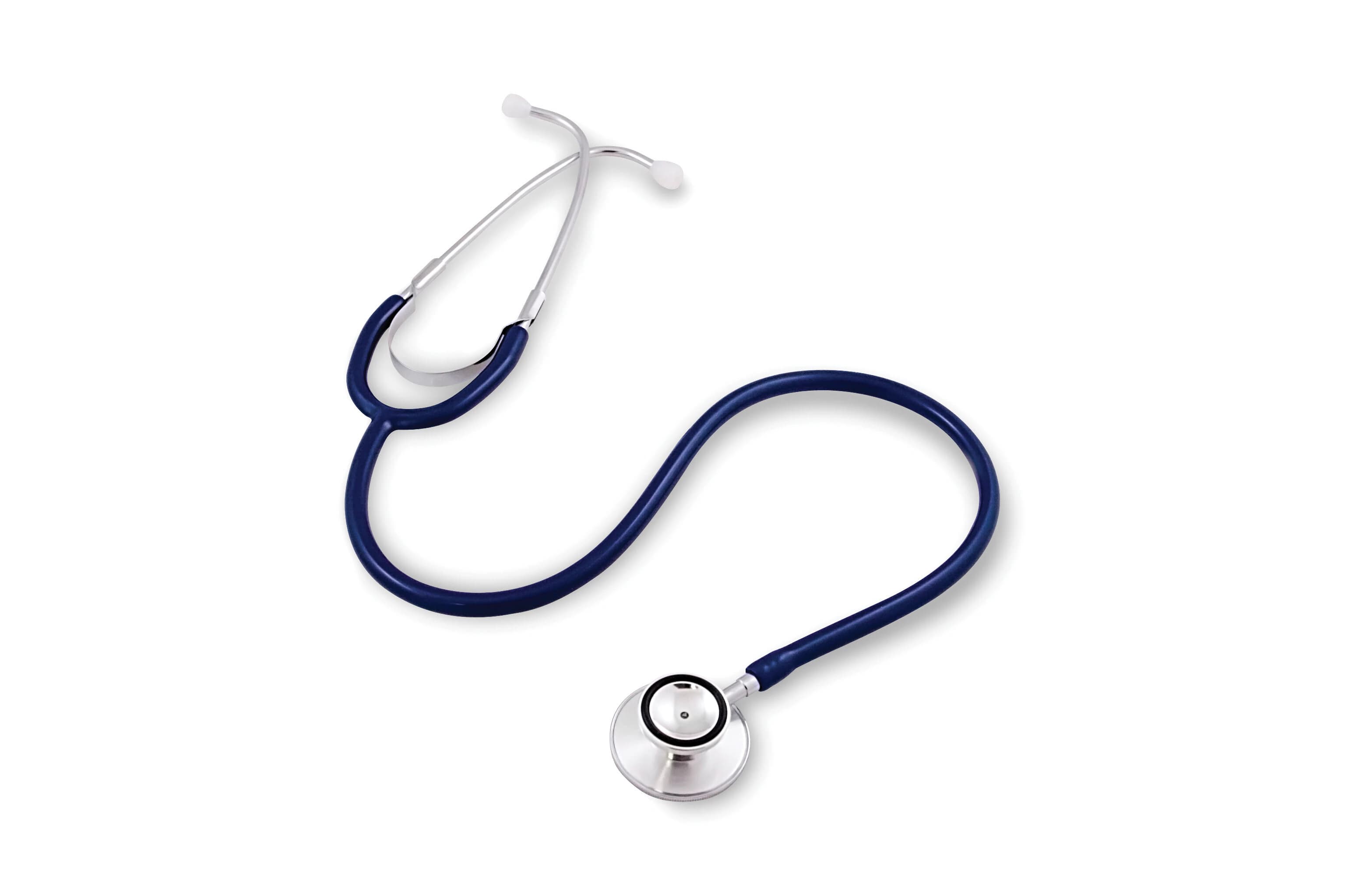 Medsource International Dual Head Stethoscope, Blue, 22" PVC Y-Tubing, Reusable - Dual Head Stethoscope - Image 1