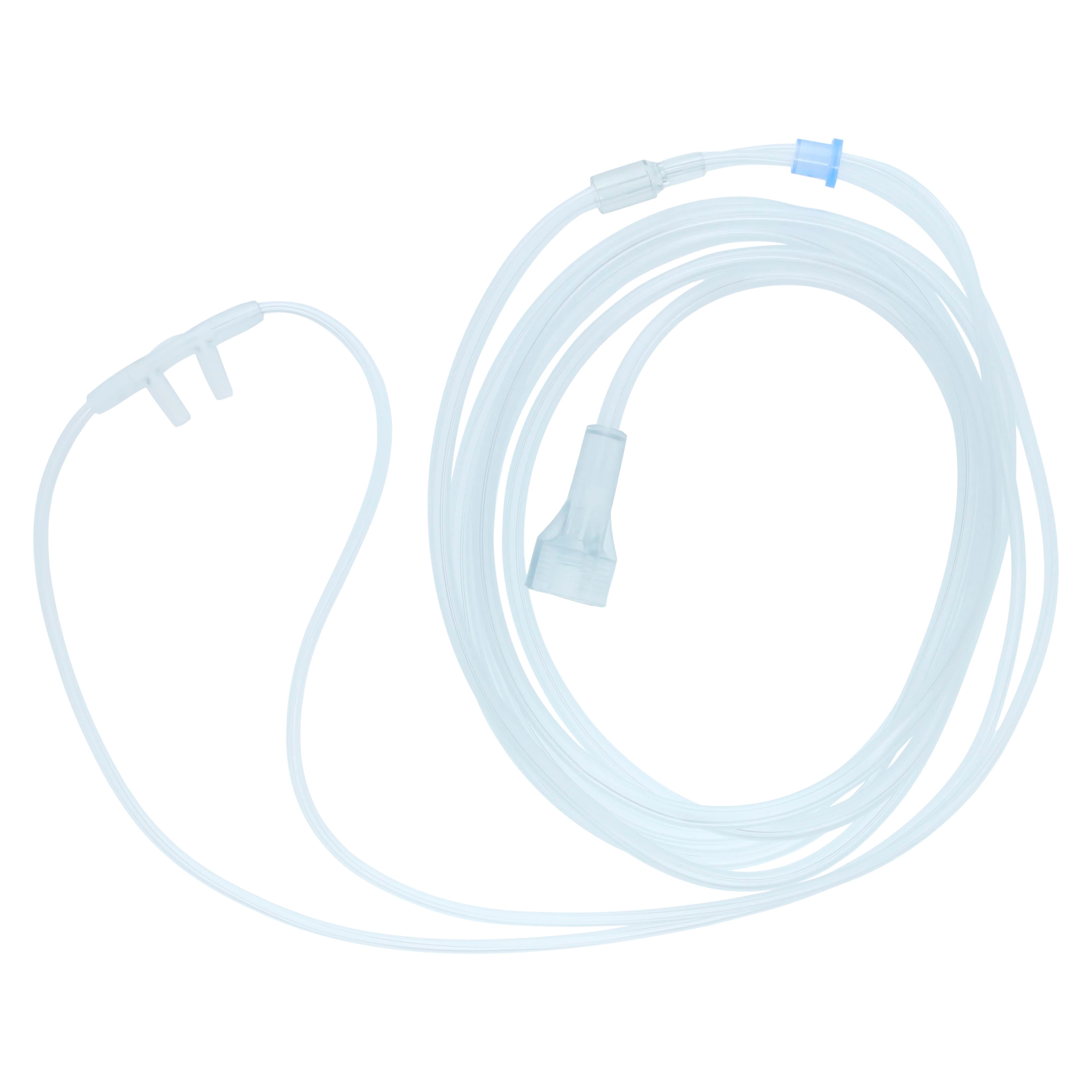 Medsource International Adult Nasal Cannula, Universal Connector, Non-Flared Tip, 7 ft Tubing, Disposable, Latex-Free, Each thumbnail 2