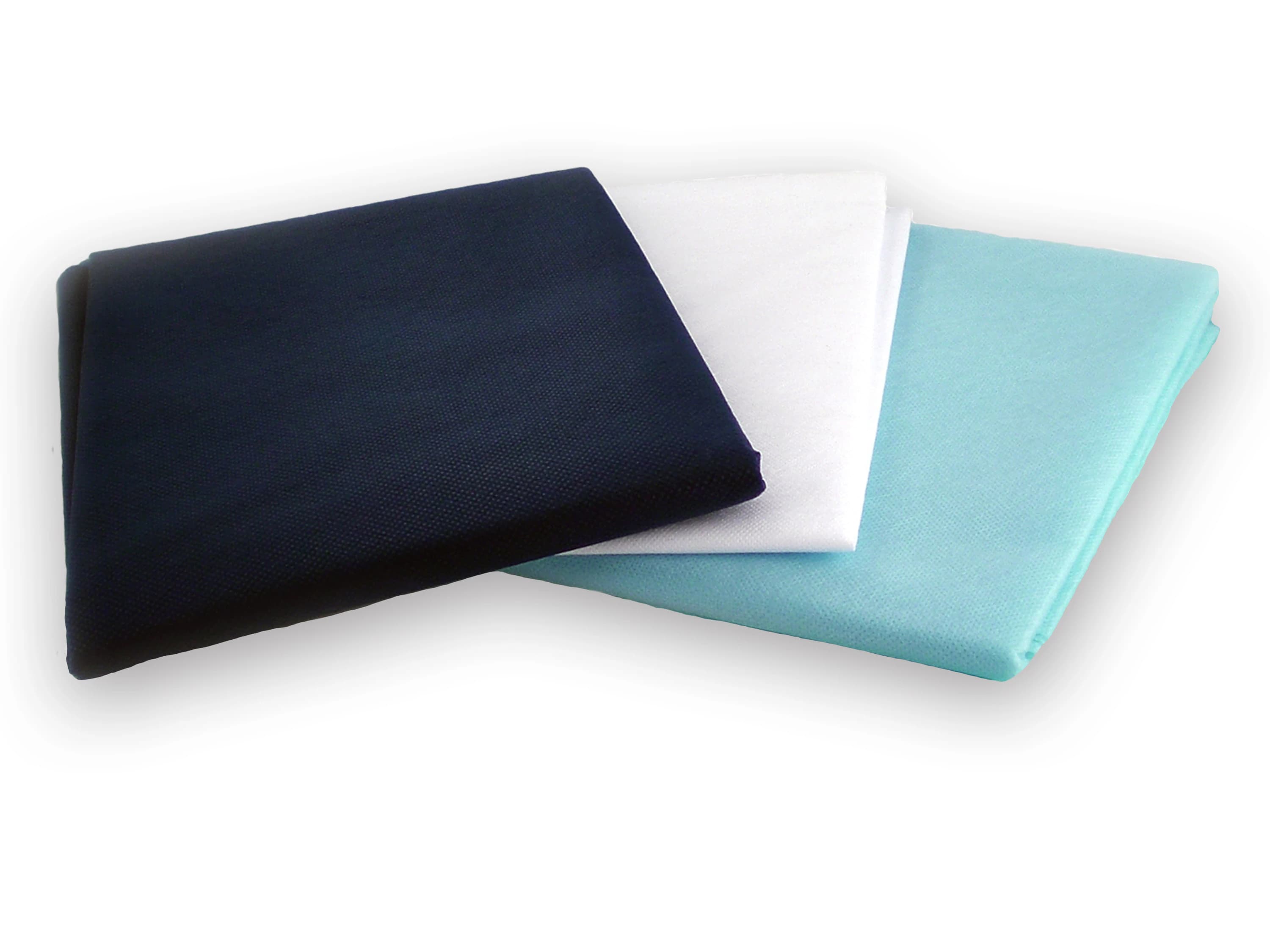 Medsource International 3-Piece Cot Sheet Set, Non-Sterile, Navy/White, 25/Case - 3Pc Linen Cot/Flat/Pillow - Image 1