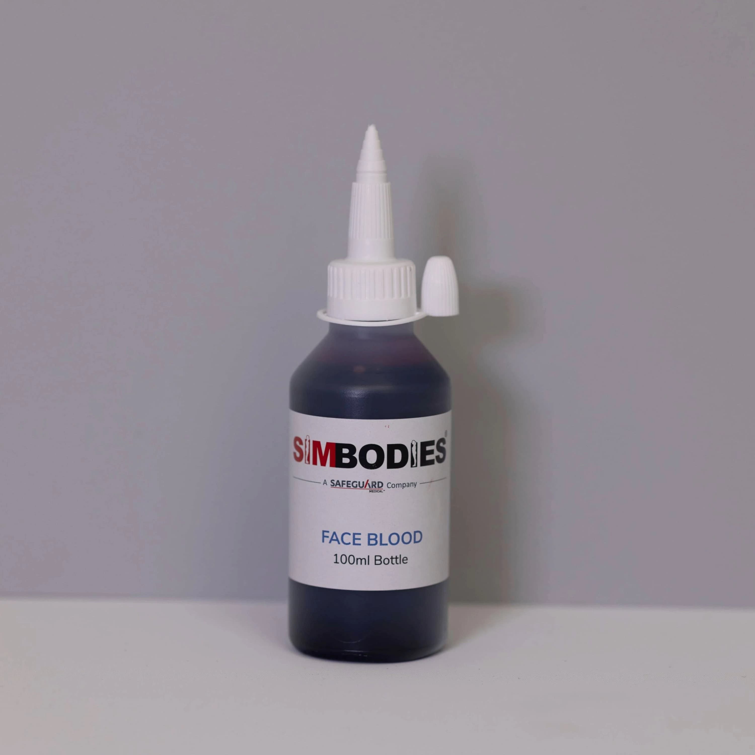 SimBodies Face Blood, 100 mL Bottle - Face Blood - 100ml - Image 1