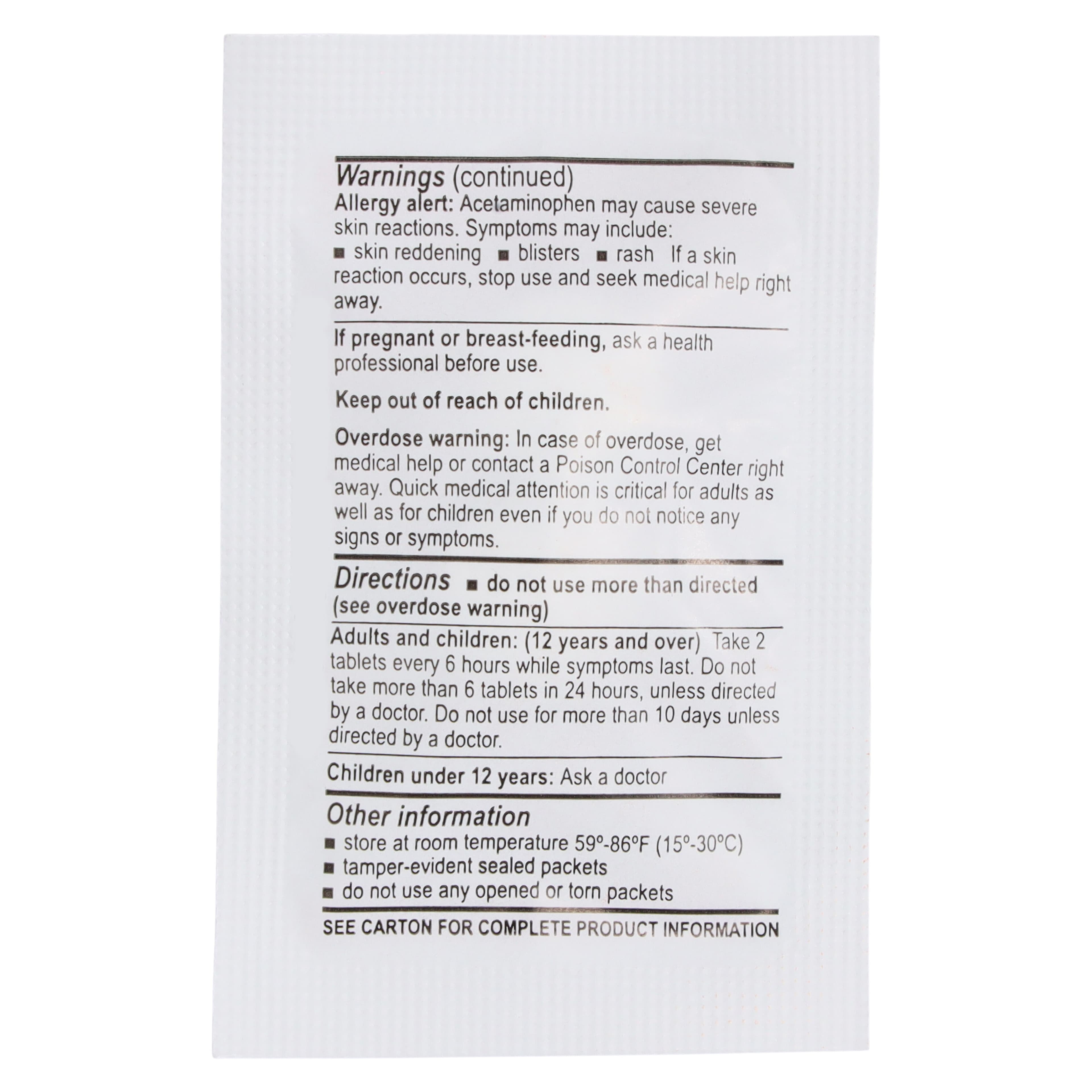 Medique Non-Aspirin Extra Strength Acetaminophen Tablets, 500 mg, 125 x 2/Box thumbnail 3
