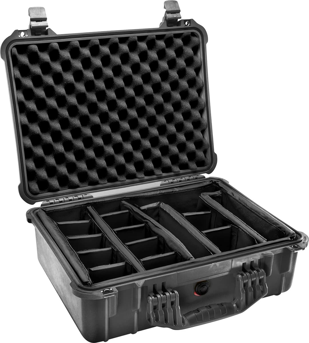 Pelican 1520 Case with Padded Dividers, Black, Polypropylene - Pelican 1520 W Pad Divide - Image 1