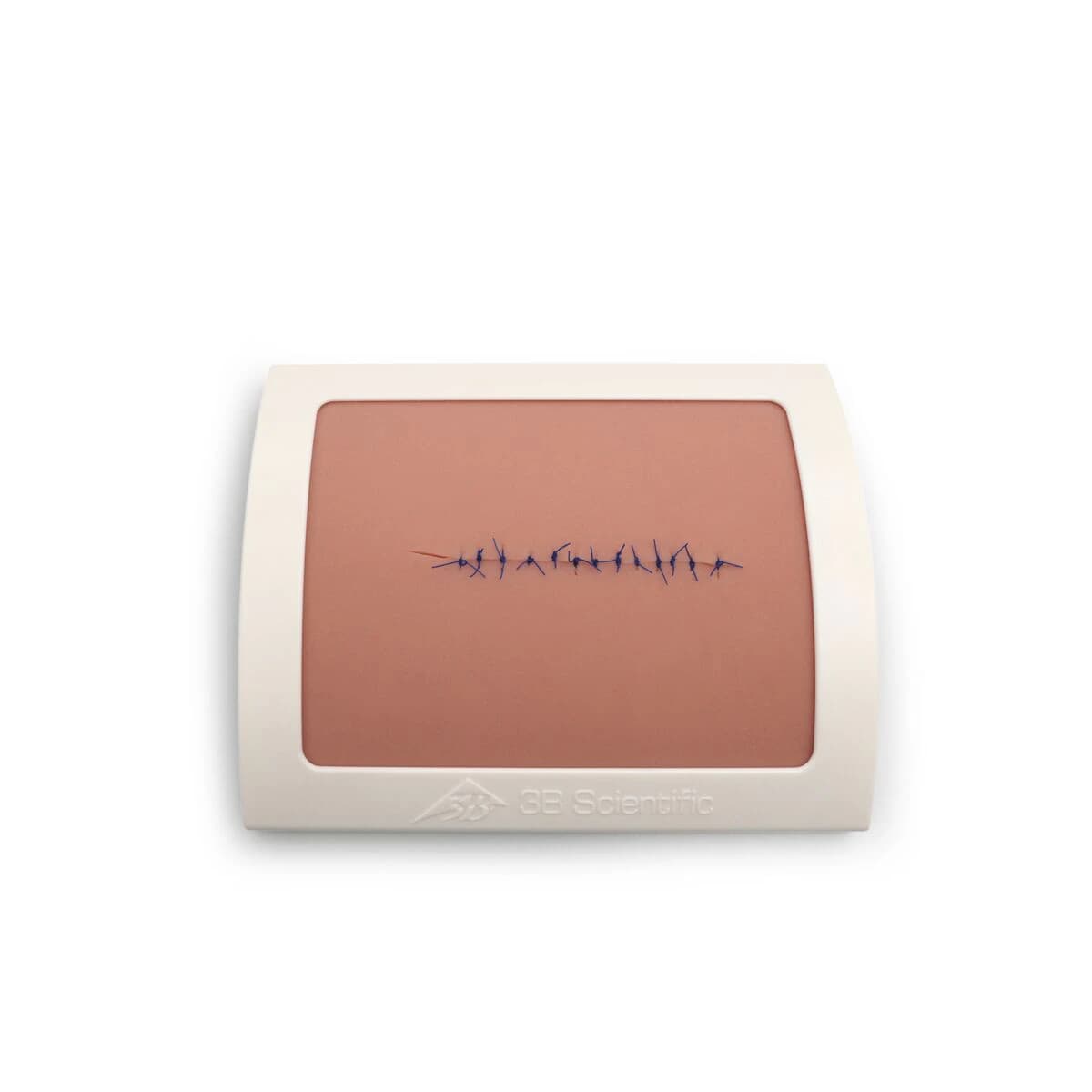 American 3B Scientific Skin Suture Trainer, Light Skin, with 2 Suture Pads and 1 Housing Base - Skin Suture Trainer Light Skin - Image 1