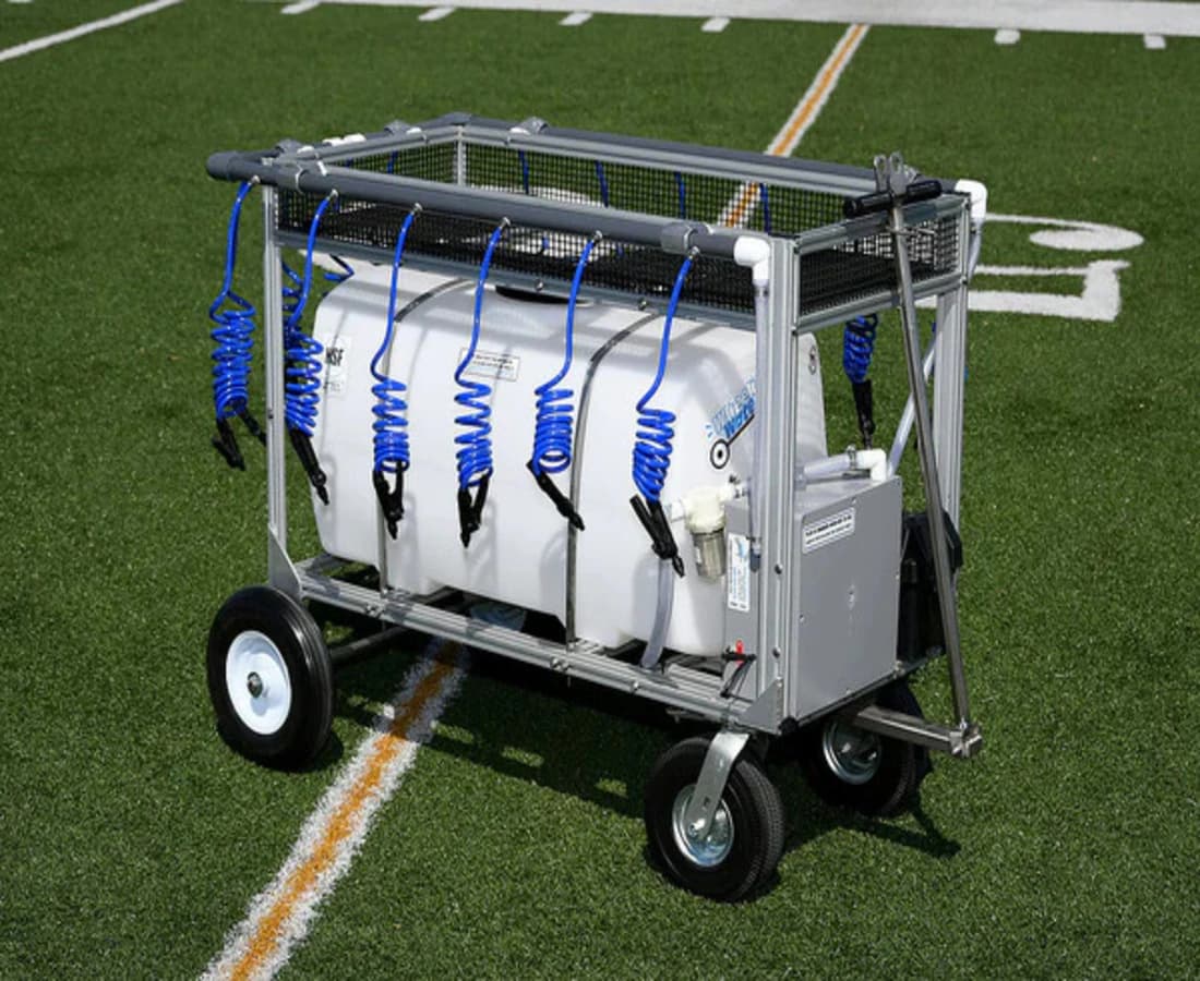 Team Manager Hydra Cart 16 Nozzle Hydration Cart, Aluminum/Stainless Steel - Team Manager Hydra Cart 16 Noz - Image 1