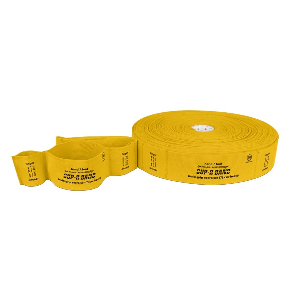 Mueller Sports Medicine Sup-R Band MultiGrip Resistance Training Band, Gold 3X-Heavy, 30 yd Roll - Sup-R Band MultiGrip 30yd - Image 1