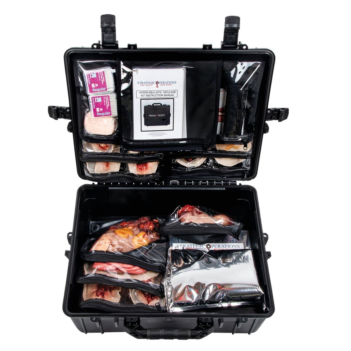 American 3B Scientific Hyper Real Moulage Kit, STOPS Medical Trauma & Extraction Training Simulation Kit, Light Skin - Hyper Real Moulage Kit - Image 1