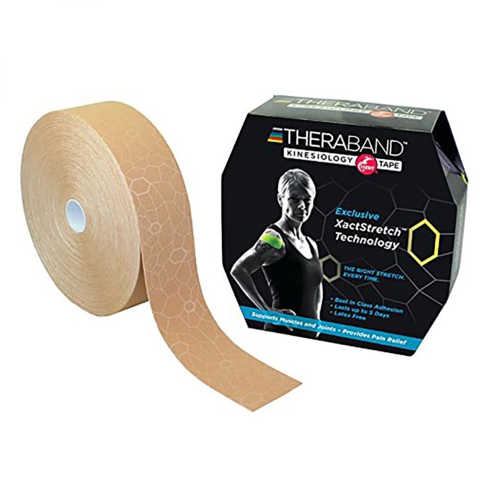 TheraBand Kinesiology Tape, Beige, 2" x 103.3 ft, Each - TheraBand K Tape Beige - Image 1