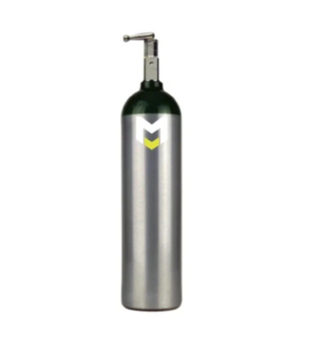 MD Oxygen Cylinder with Post Valve, 19.2 x 4.38 x 4.38 inches - MD Oxygen Cyl w/Post Valve - Image 1