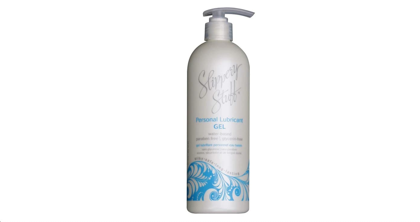 Slippery Stuff Personal Lubricant Gel, Glycerin Free, Fragrance Free, 16 oz Pump - Slippery Stuff Gel - Image 1