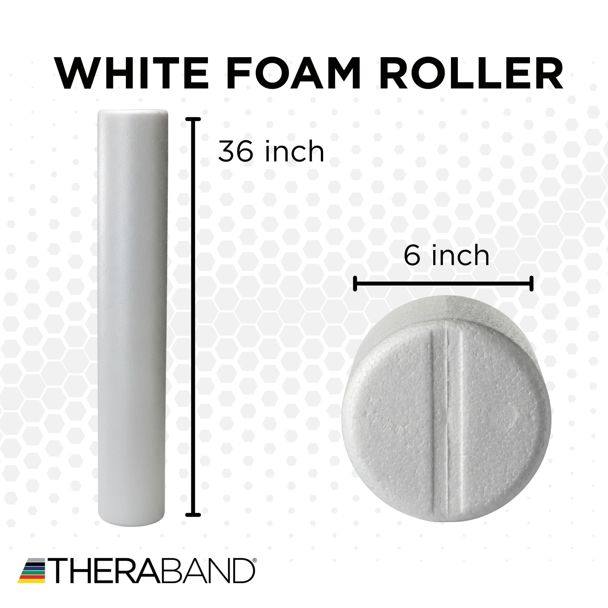 Sammons Preston Foam Roller, Round, 6" x 36" - Foam Roller Round - Image 1