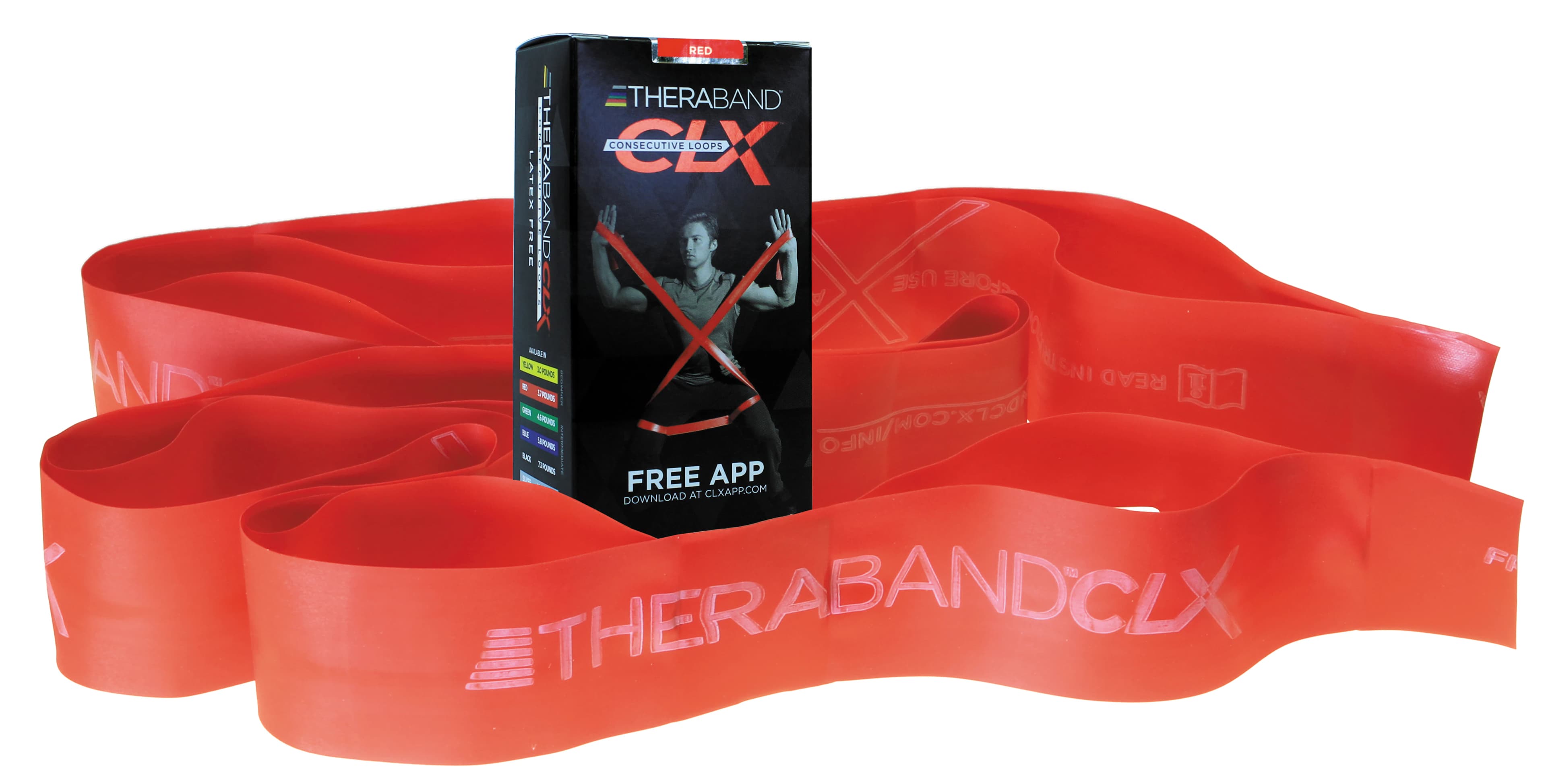 TheraBand CLX Resistance Band, 24/Box - TB Clx Resistance Band - Image 1