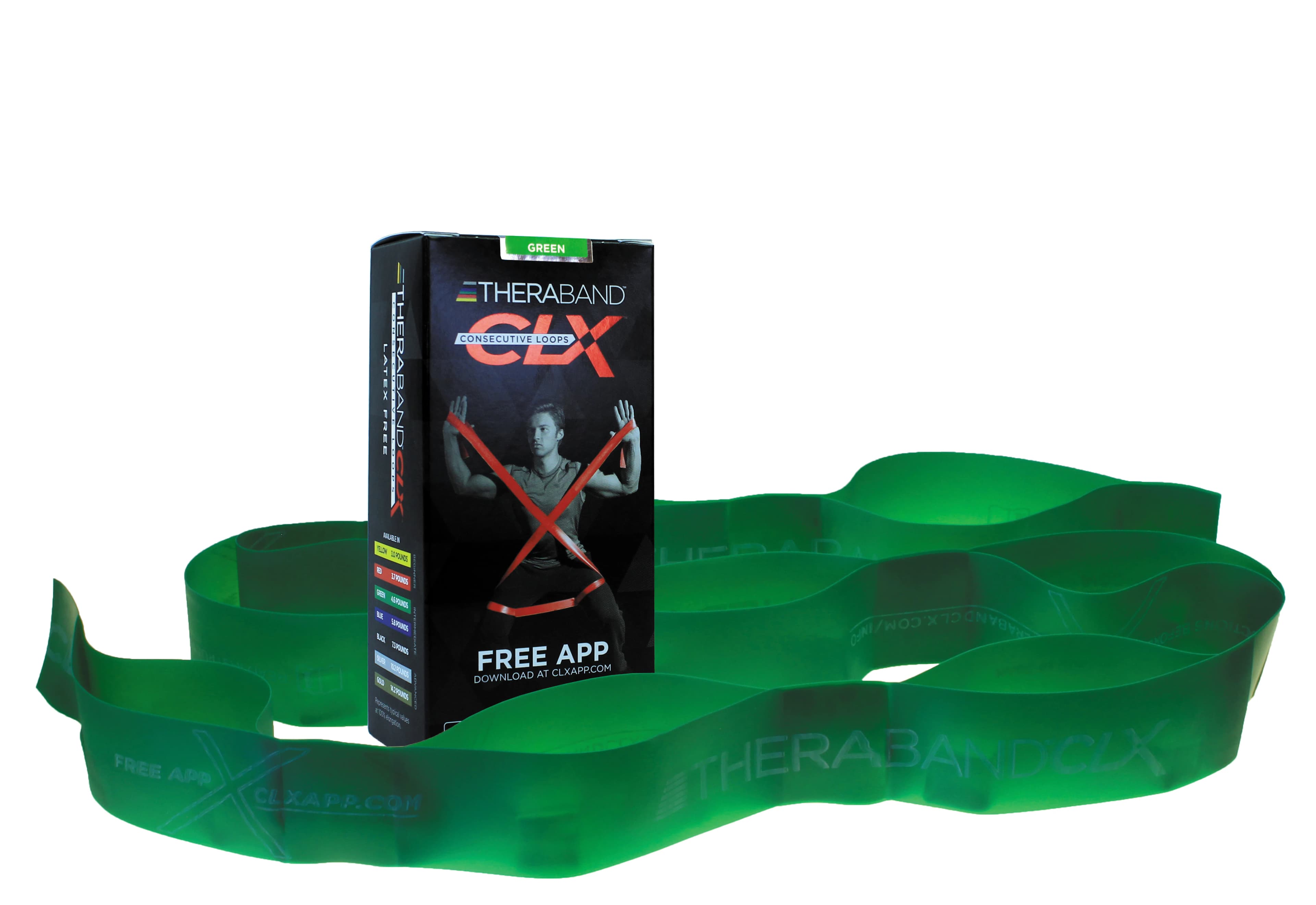 TheraBand CLX Resistance Band, 24/Box - TB Clx Resistance Band - Image 1
