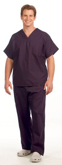 Fashion Seal Healthcare® Unisex Fashion Scrub Pants, 65/35 Fashion Poplin®, Eggplant, Extra Small, Drawstring, 1/Pkg, 78830 - Fashion Seal Healthcare® Unisex Fashion Scrub Pants – 65/35 Fashion Poplin®, Eggplant - Extra Small - Image 1