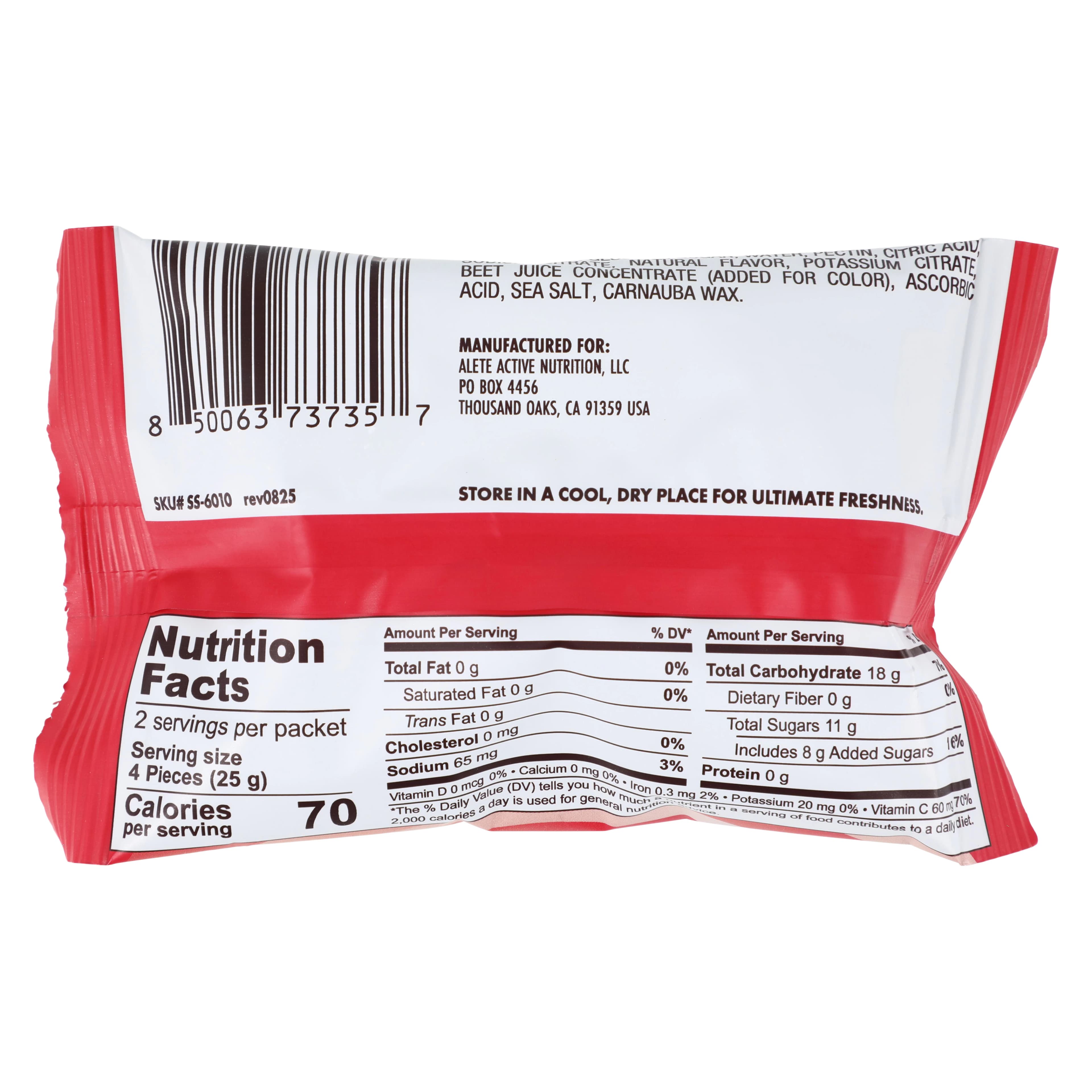 SaltStick Electrolyte Chews, Strawberry, 10 Count Packets per Carton thumbnail 3