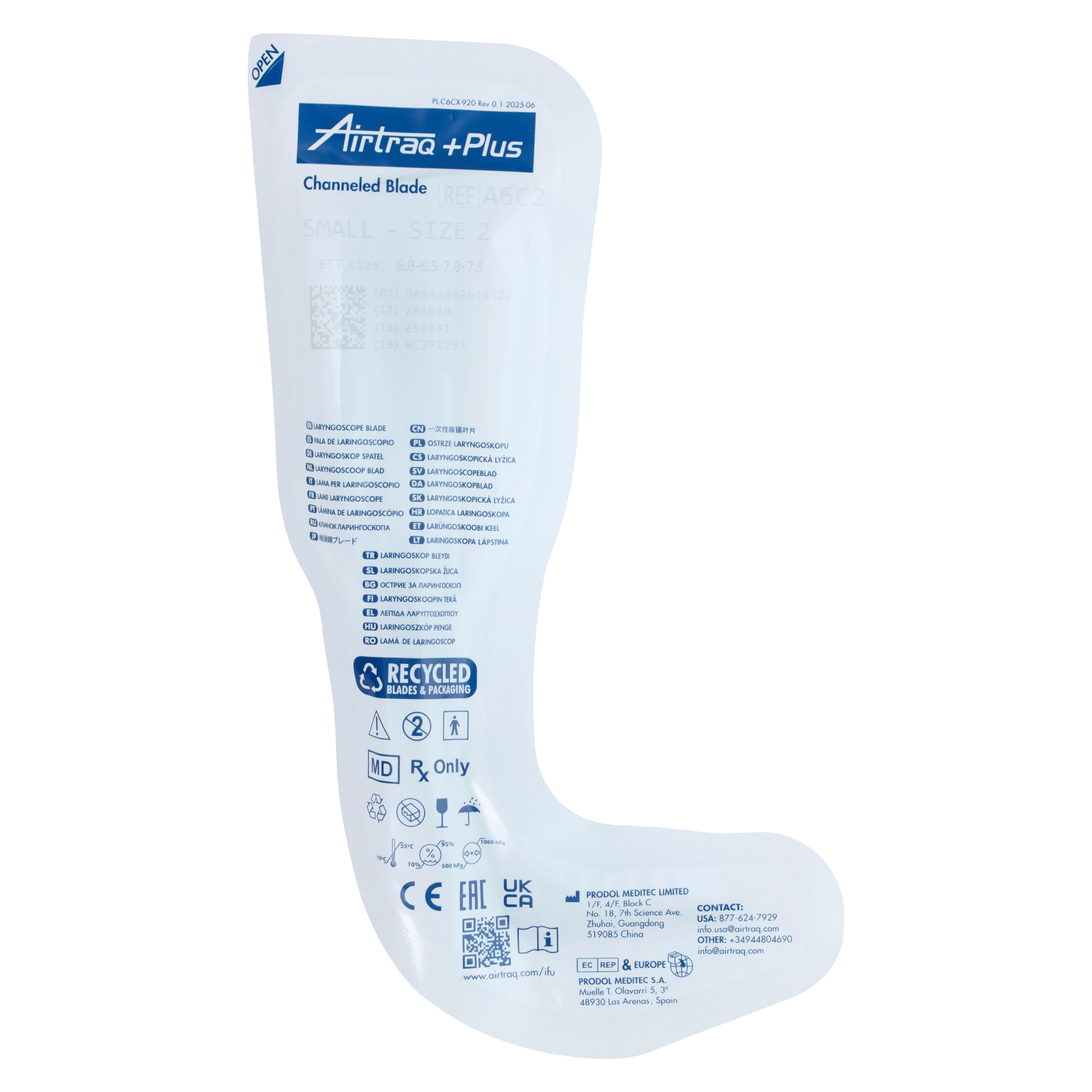 Airtraq Plus Video Laryngoscope Blade, Size 2, Single Use thumbnail 2