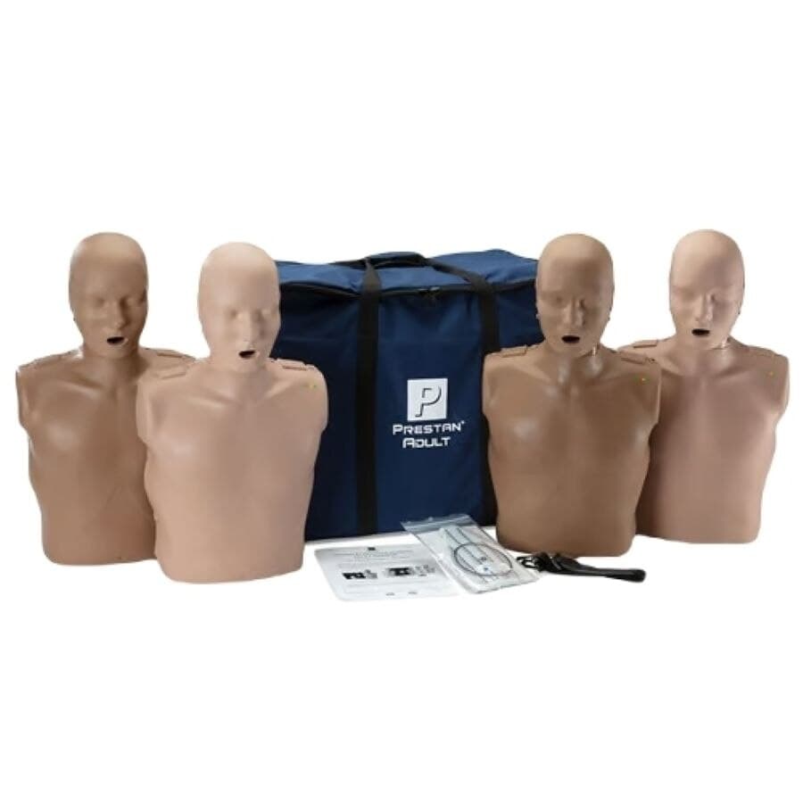 Prestan Professional CPR Training Manikin Set, Female Adult, 2 Medium/2 Dark Skin Tones, 4/Pack - Prestan Prof Fem Manikin - Image 1